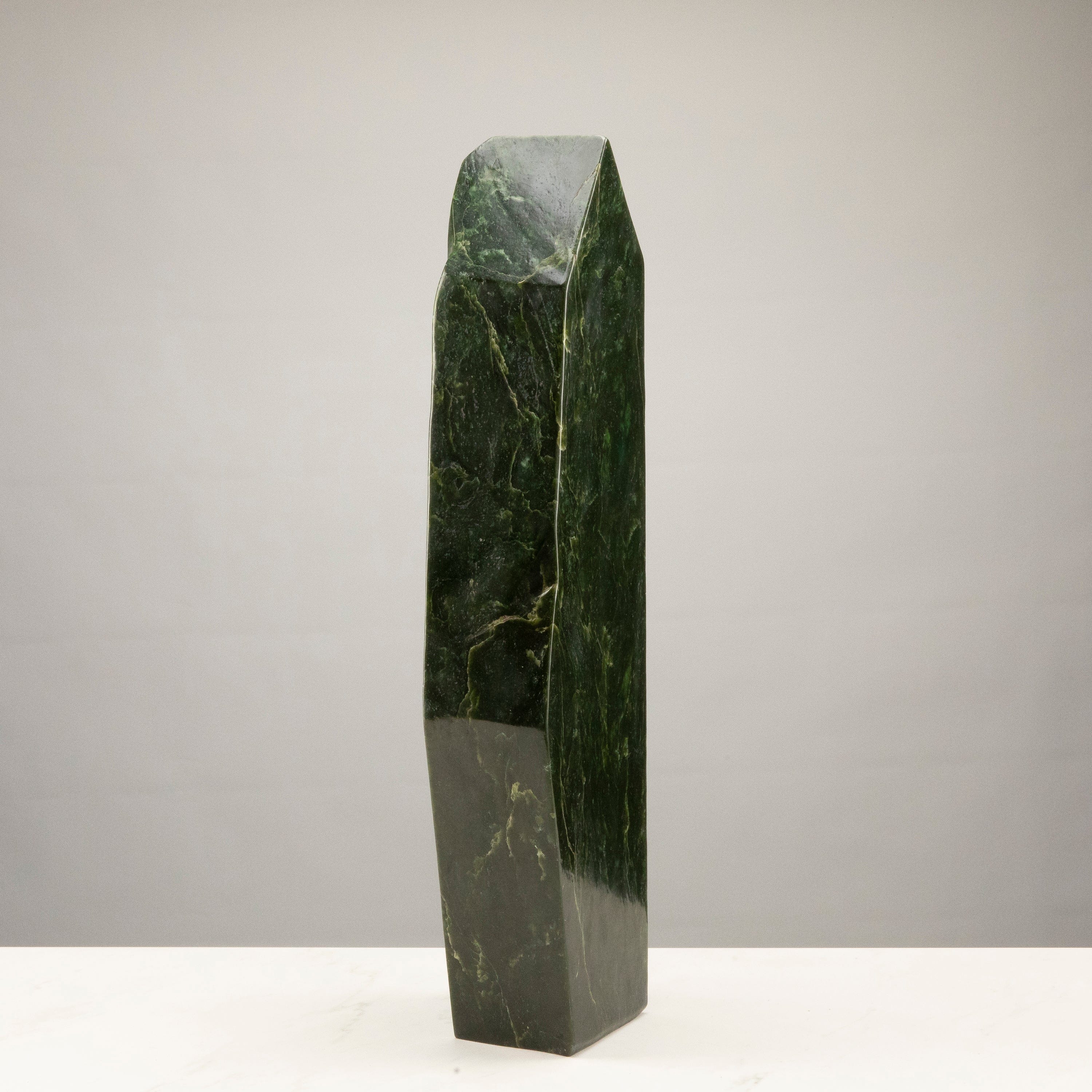 Kalifano Nephrite Jade Freeform Nephrite Jade Tower from Afghanistan - 25.5" / 56 lbs NJ20200.001