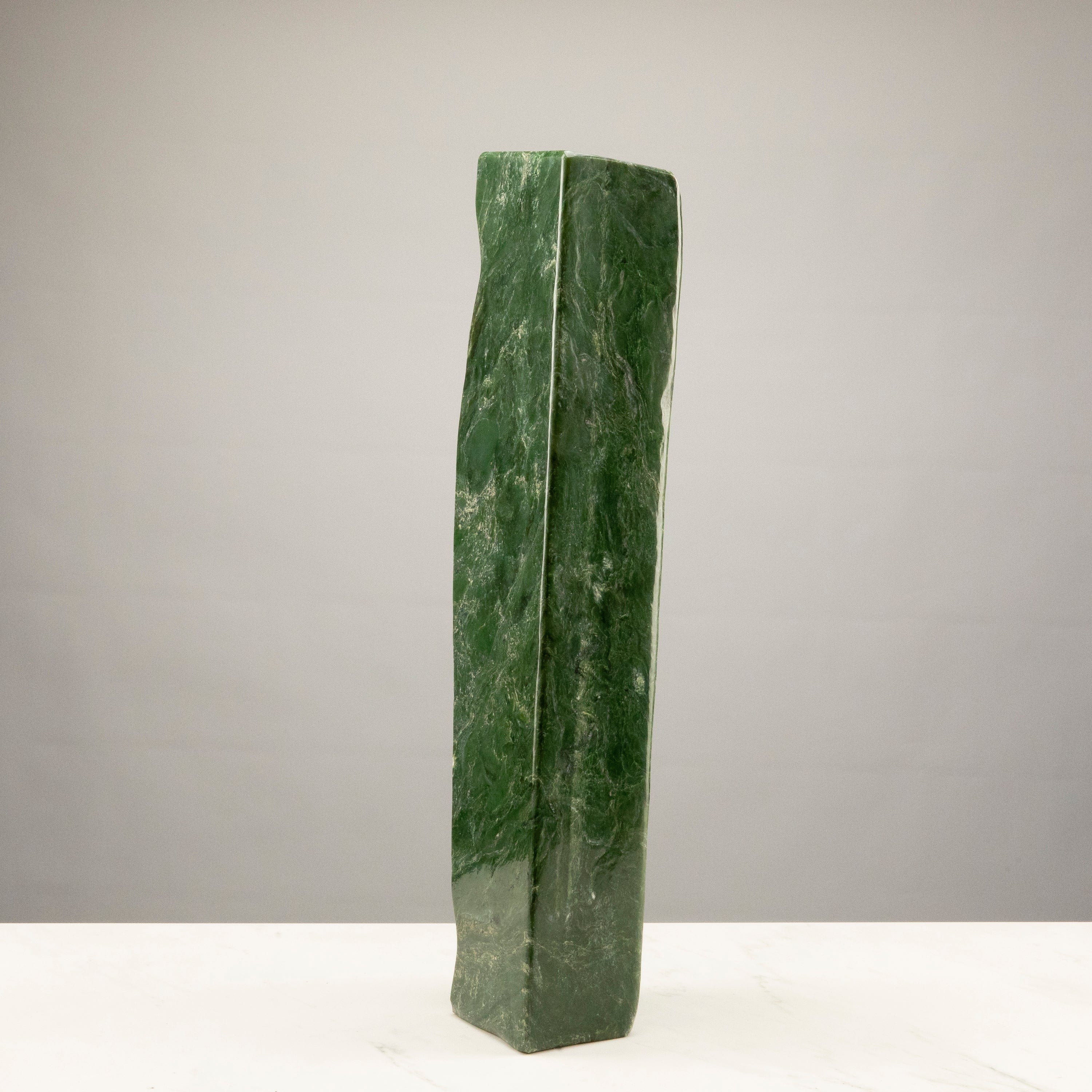 Kalifano Nephrite Jade Freeform Nephrite Jade Tower from Afghanistan - 25" / 55 lbs NJ20100.001