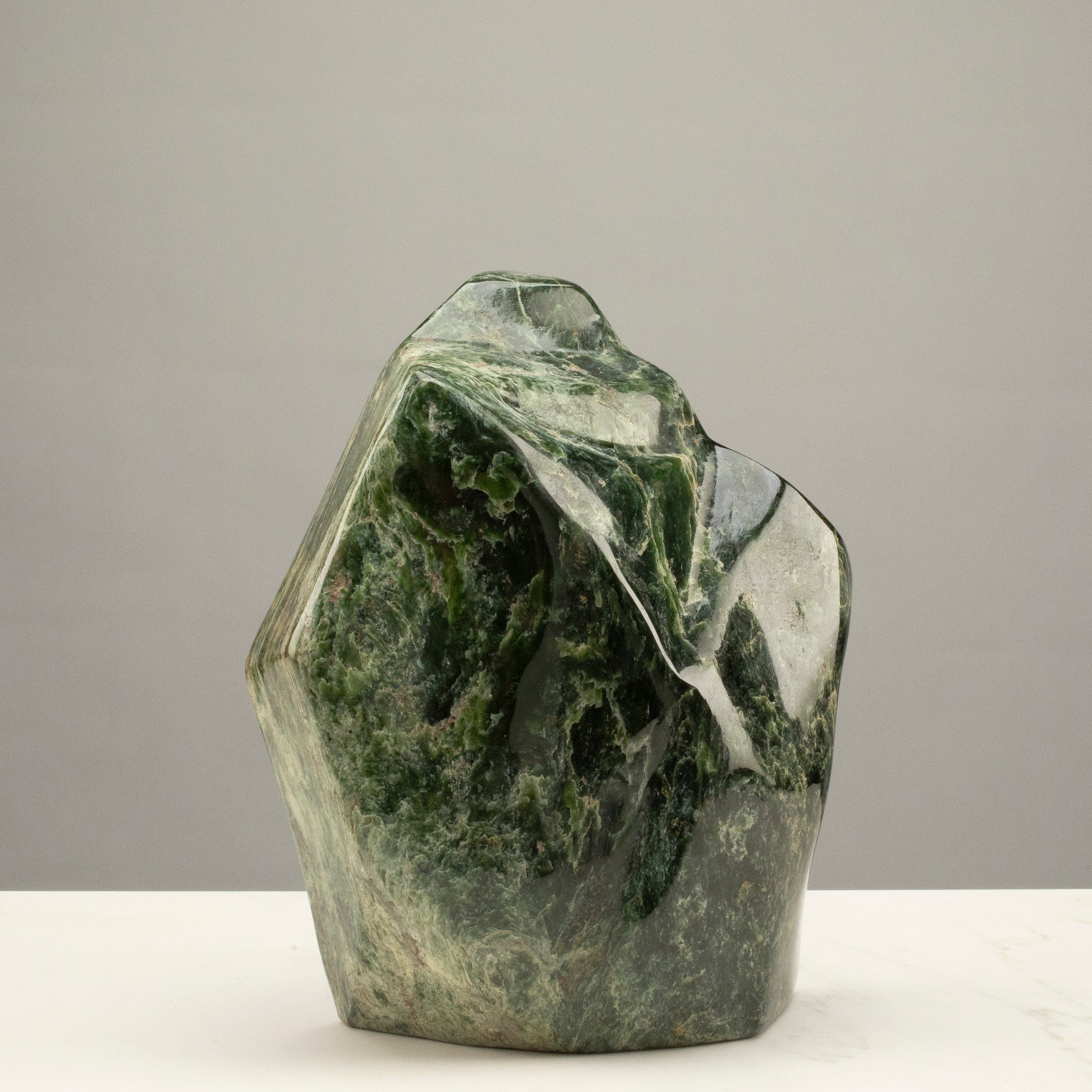 Kalifano Nephrite Jade Freeform Nephrite Jade Tower from Afghanistan - 9.5" / 11 lbs NJ4100.001