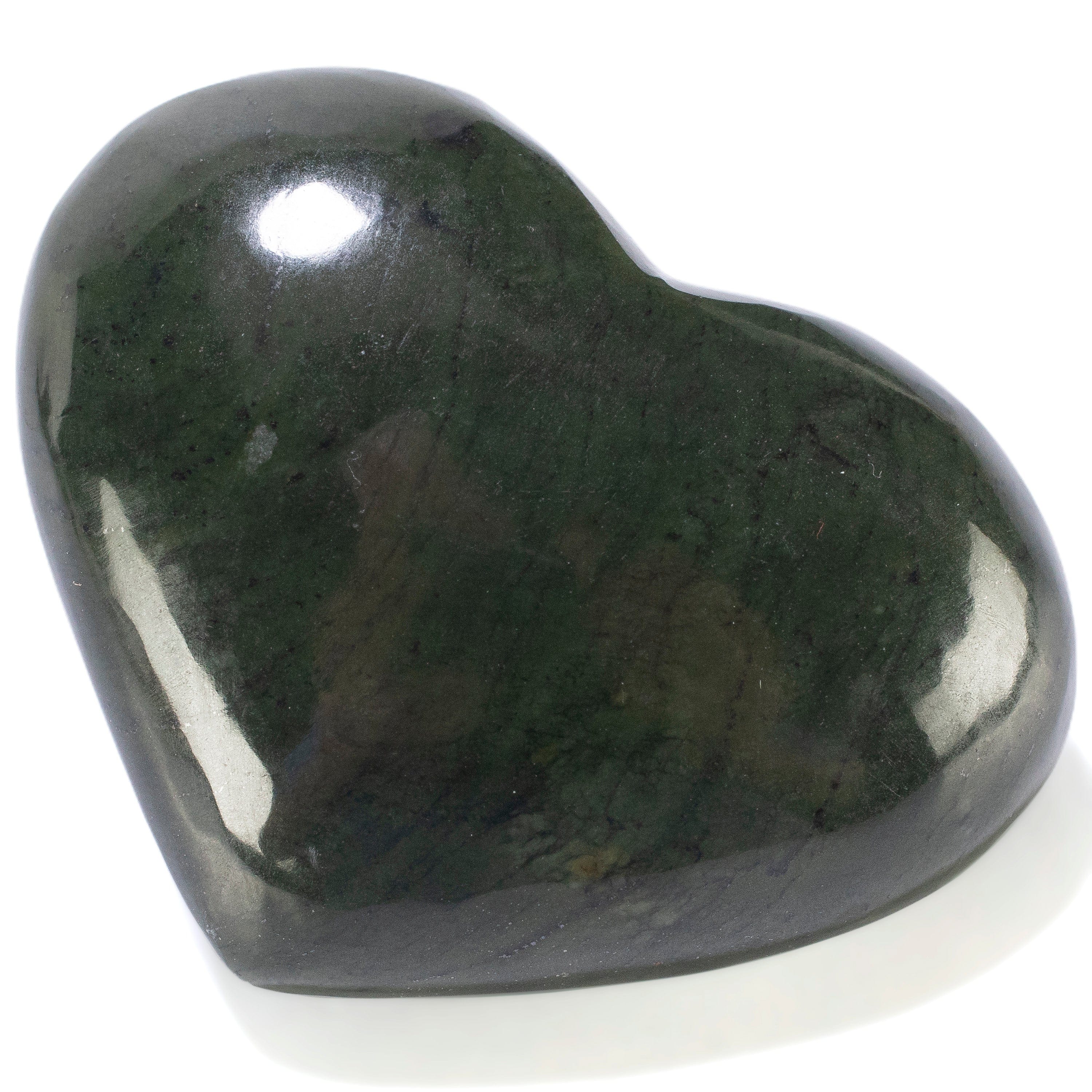 KALIFANO Nephrite Jade Nephrite Jade Gemstone Heart Carving GH140-NJ