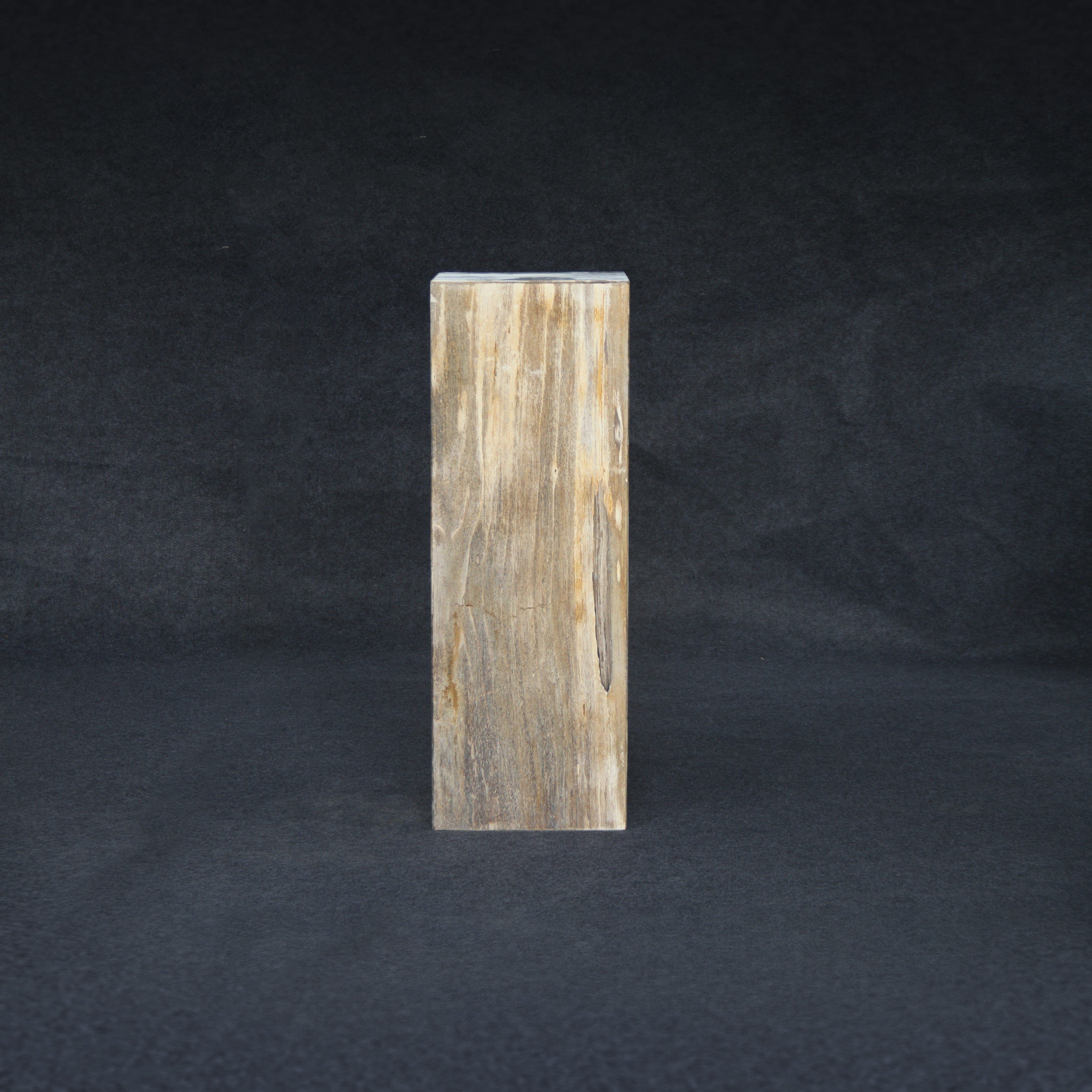 Kalifano Petrified Wood Brown Petrified Wood Hollow Square Pedestal 39" / 163 lbs PWP8000.018