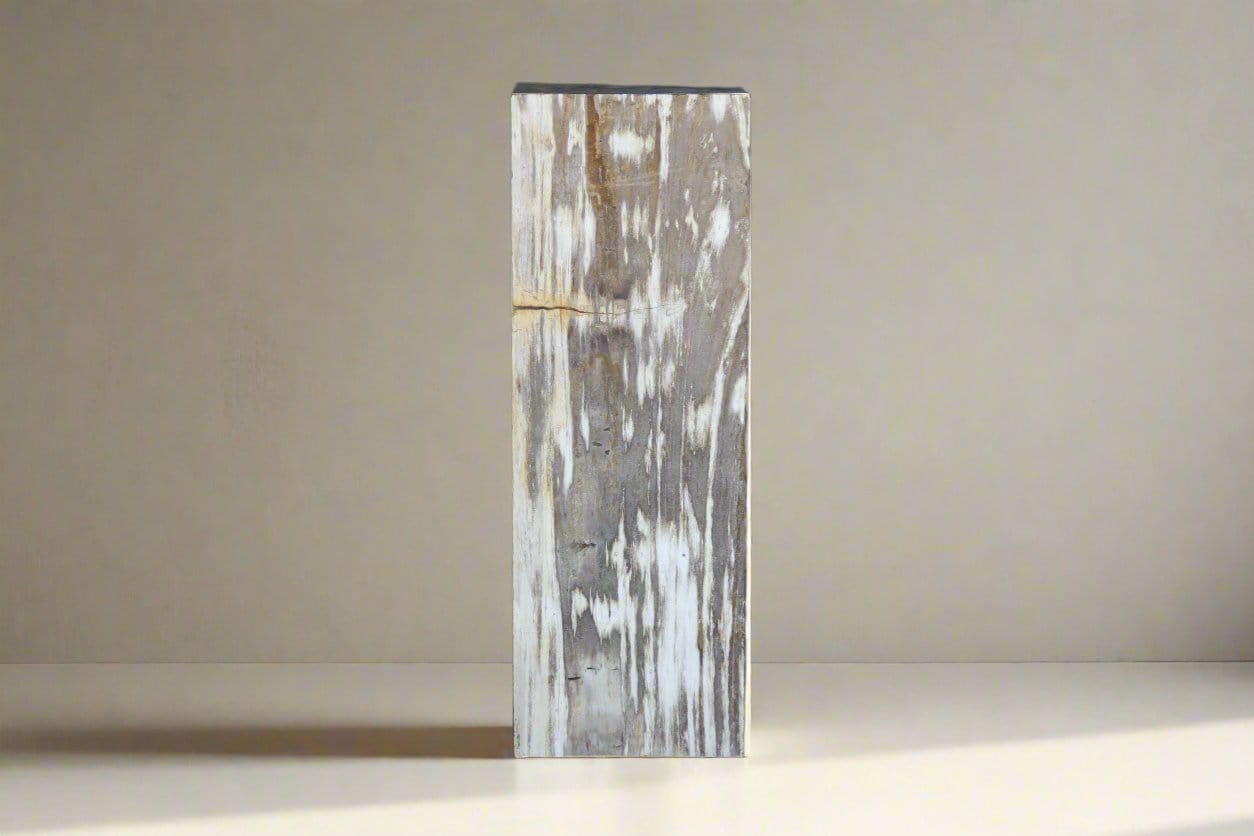 Kalifano Petrified Wood Petrified Wood Hollow Square Pedestal 39" / 178lbs PWP8000.039