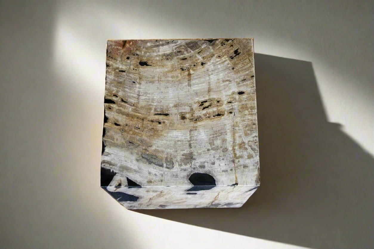 Kalifano Petrified Wood Petrified Wood Square Stump 12" / 185 lbs PWSS5200.002