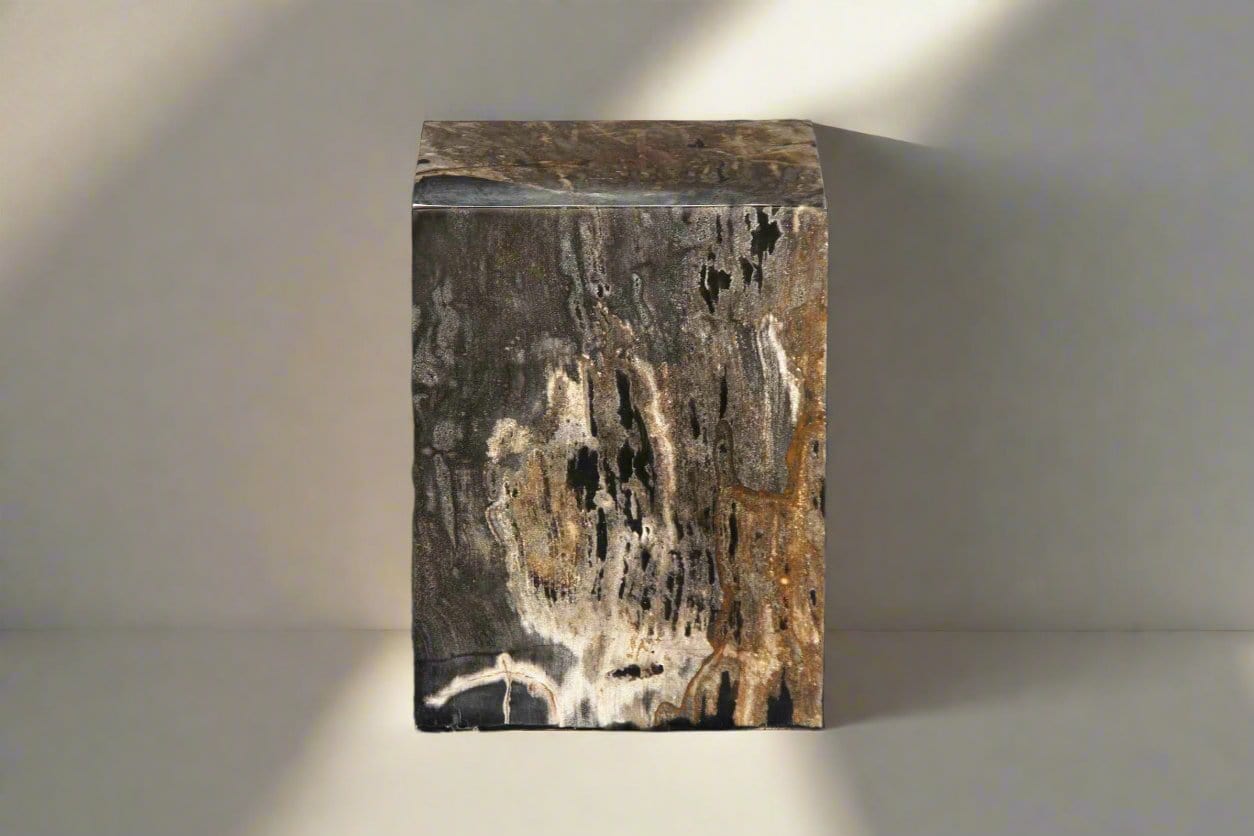 Kalifano Petrified Wood Petrified Wood Square Stump 12" / 189 lbs PWSS5200.003