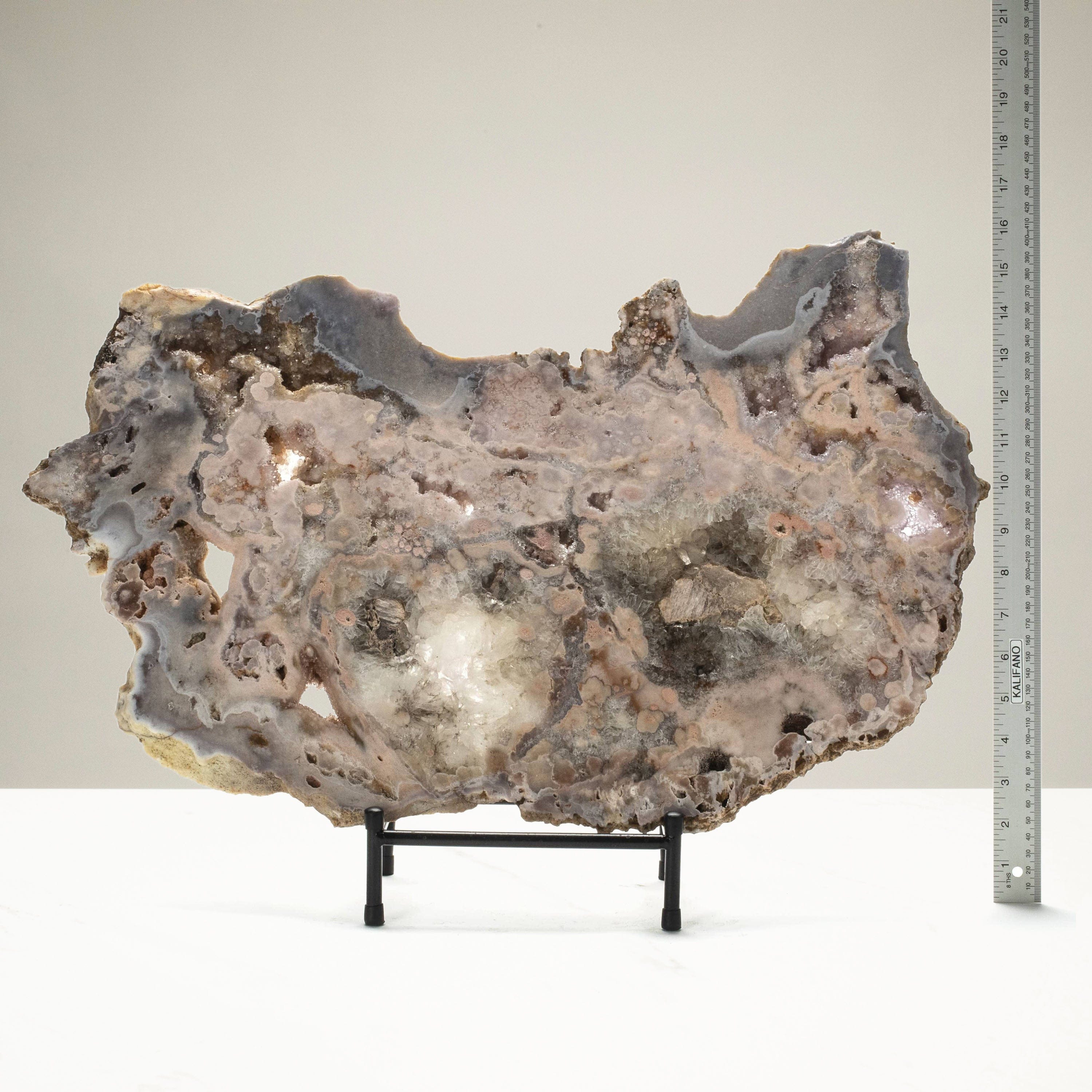 Kalifano Pink Amethyst Natural Brazilian Pink Amethyst Slab - 23 in / 15 lbs BRA4400.001