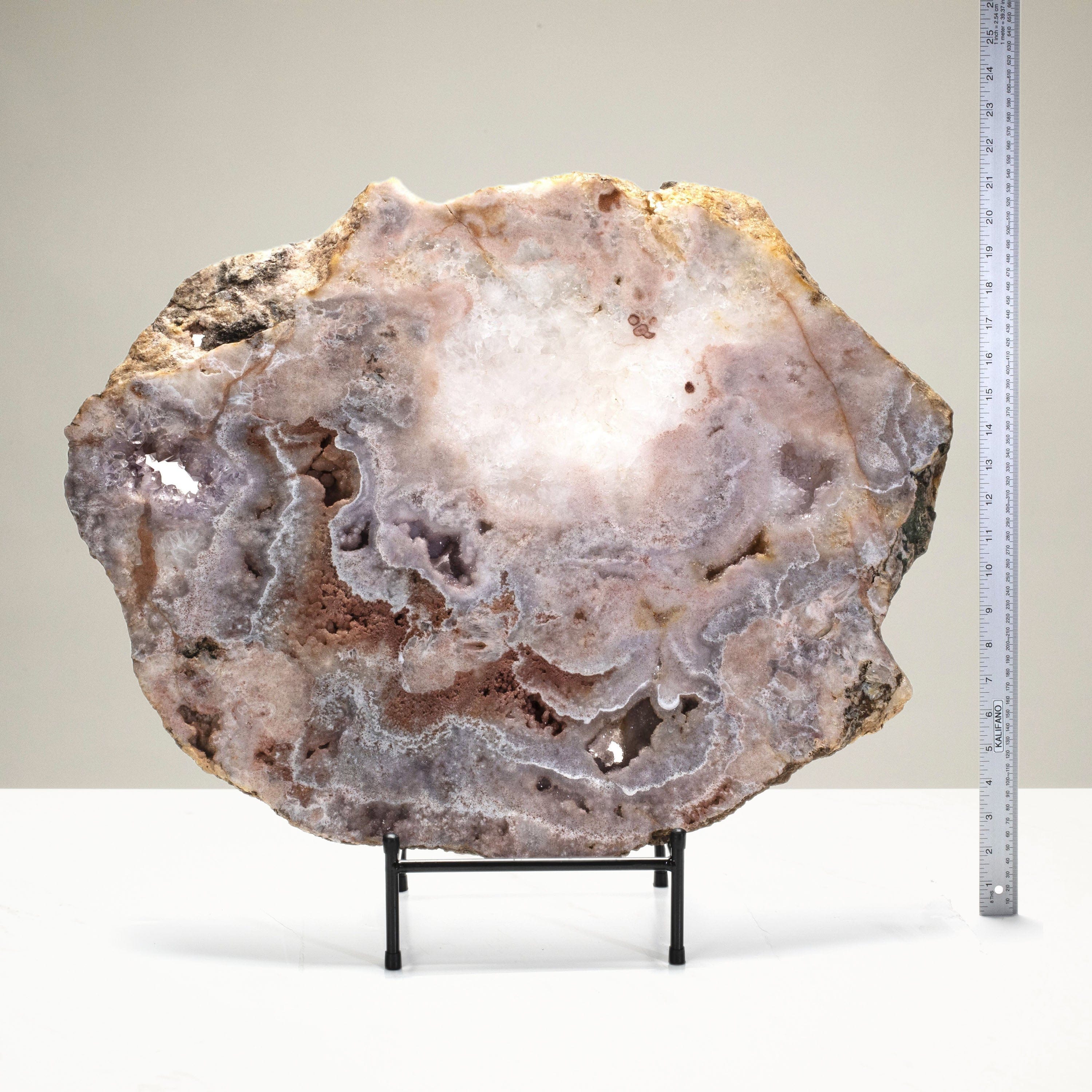 Kalifano Pink Amethyst Natural Brazilian Pink Amethyst Slab - 26 in / 51 lbs BRA8800.001