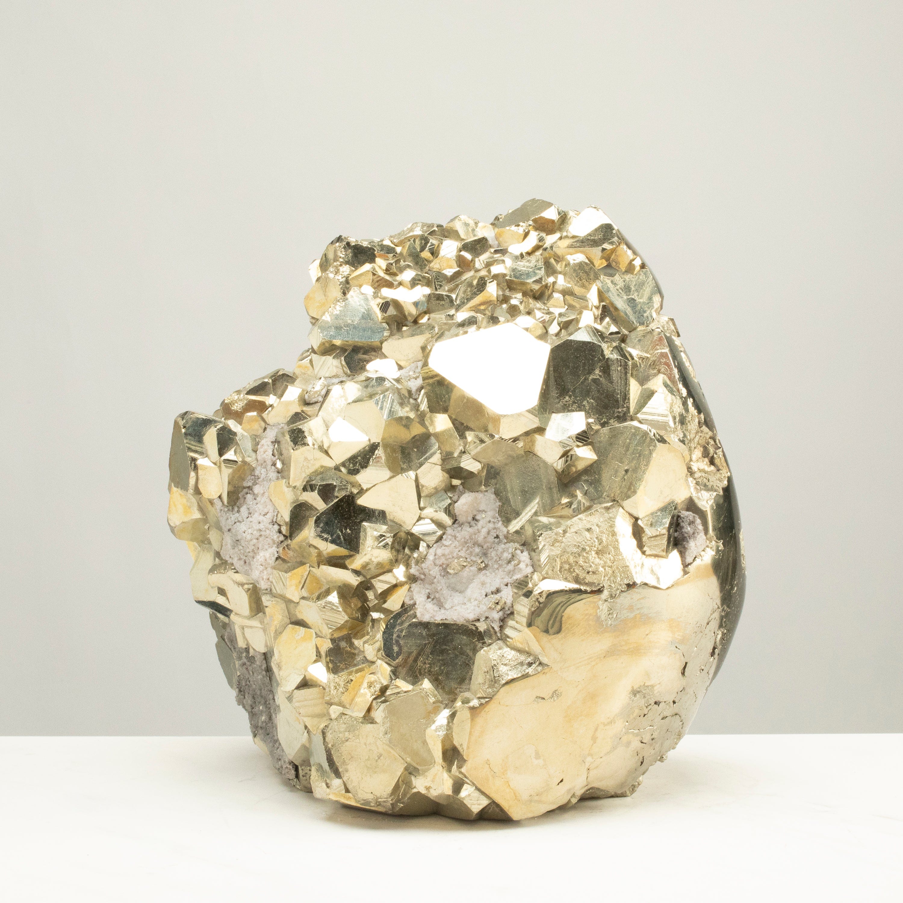 Kalifano Pyrite Peruvian Pyrite Freeform Cocada 8" / 18.7lbs PC9000.001