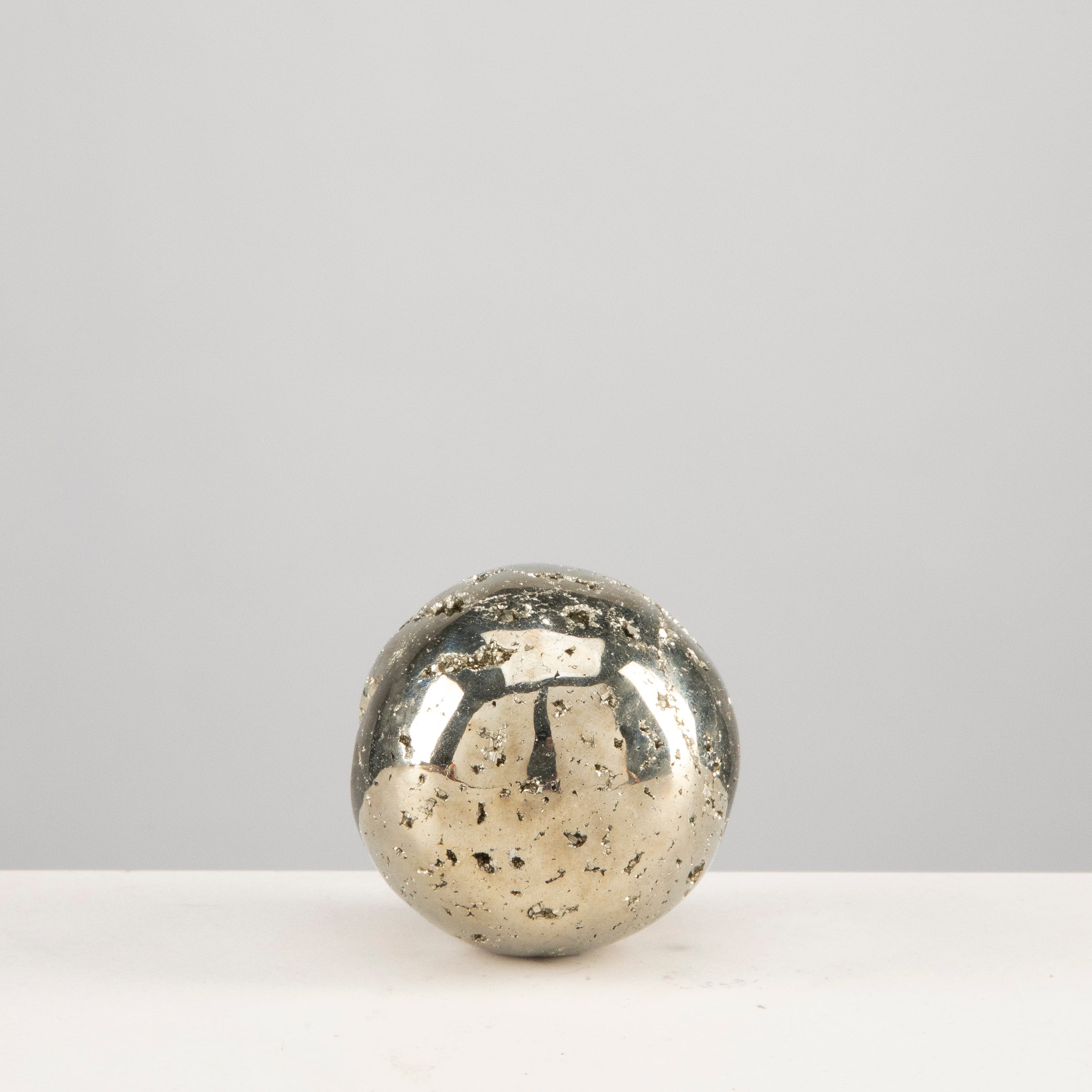Kalifano Pyrite Pyrite Sphere Carving - 2.5" PCS400