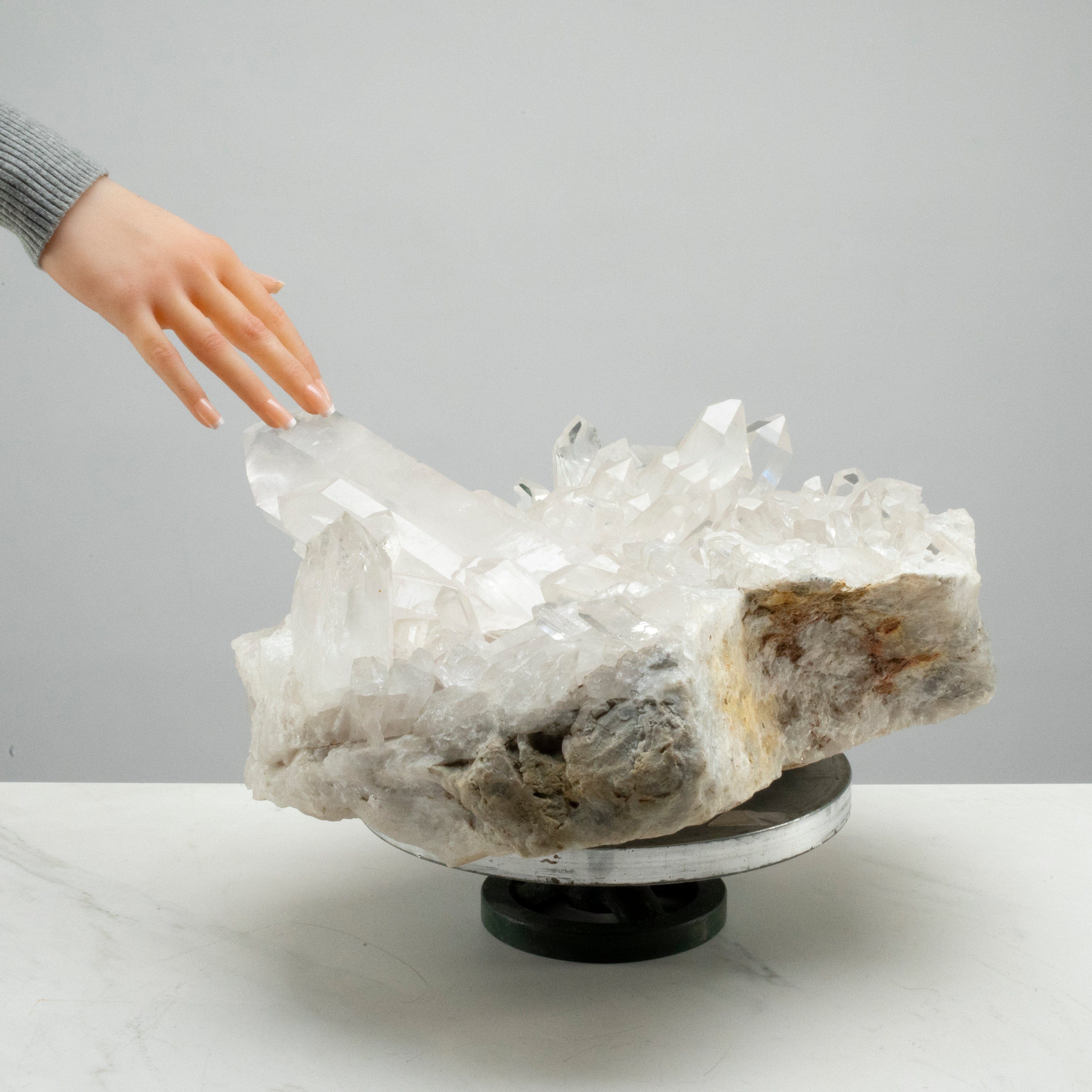Kalifano Quartz Natural Clear Quartz Cluster 16" / 54 lbs QC24000.005