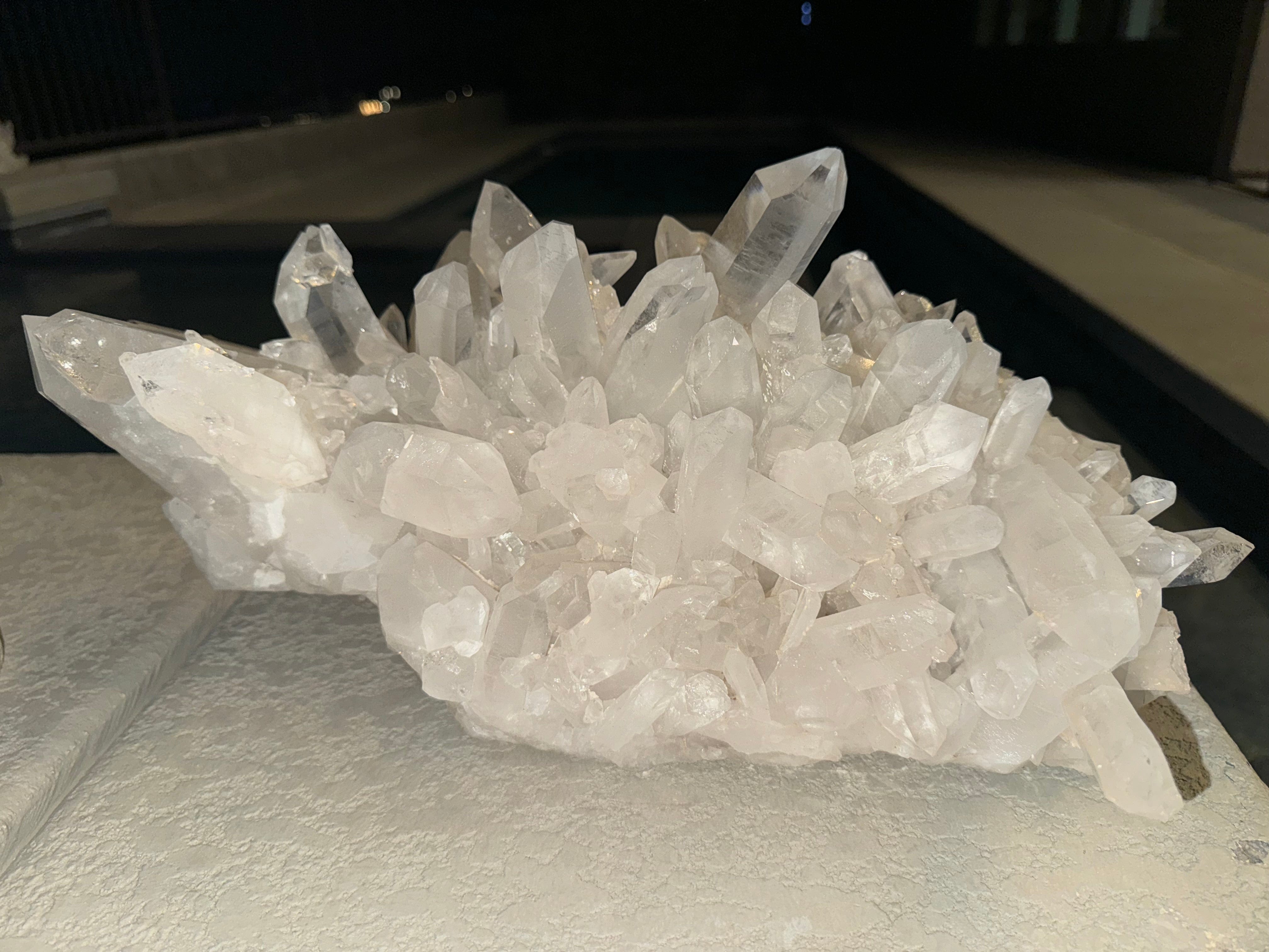 Kalifano Quartz Natural Clear Quartz Cluster Specimen 15" / 30lbs QC72000.004