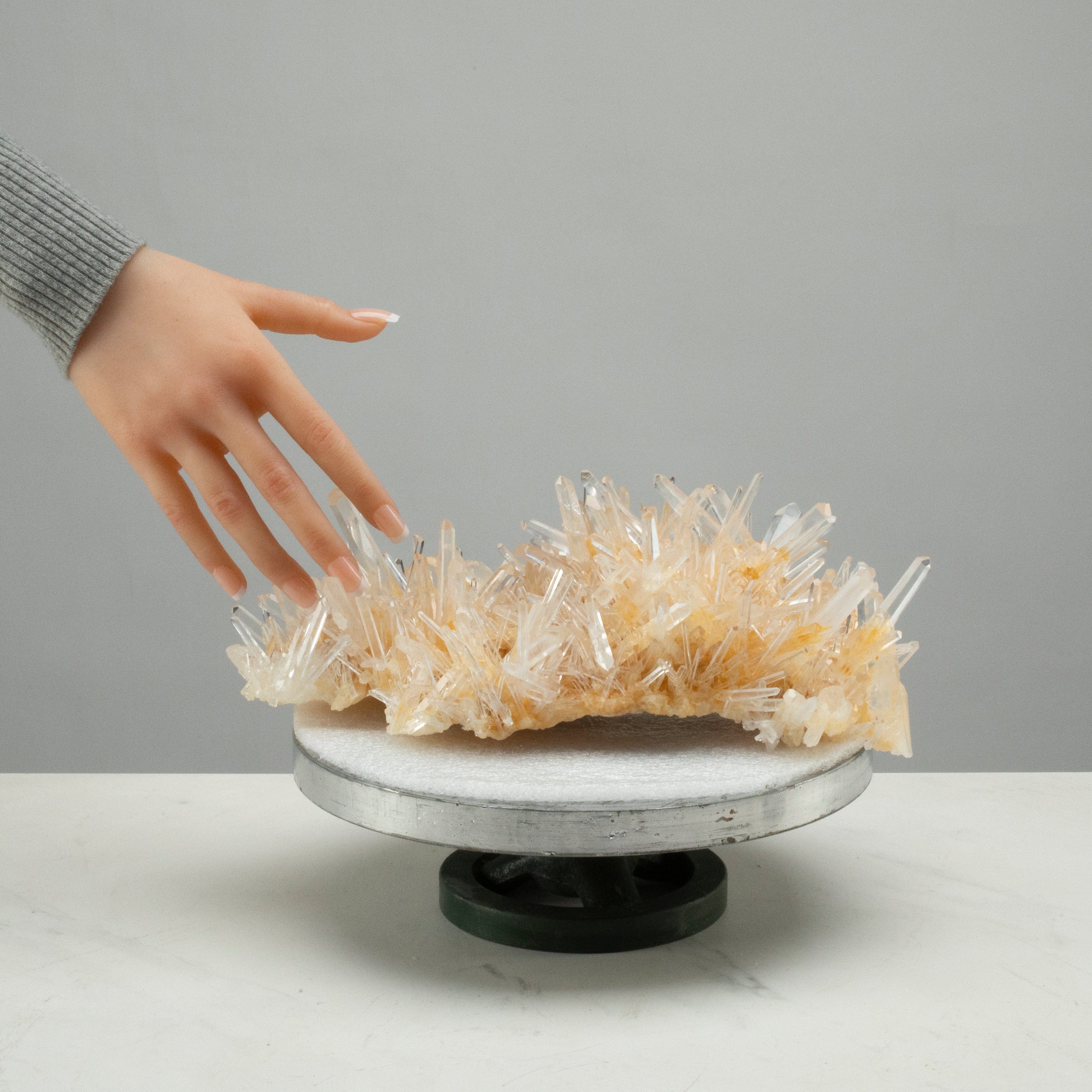 Kalifano Quartz Natural Mango Quartz Cluster Specimen 12" / 4.5 lbs QCM70000.001