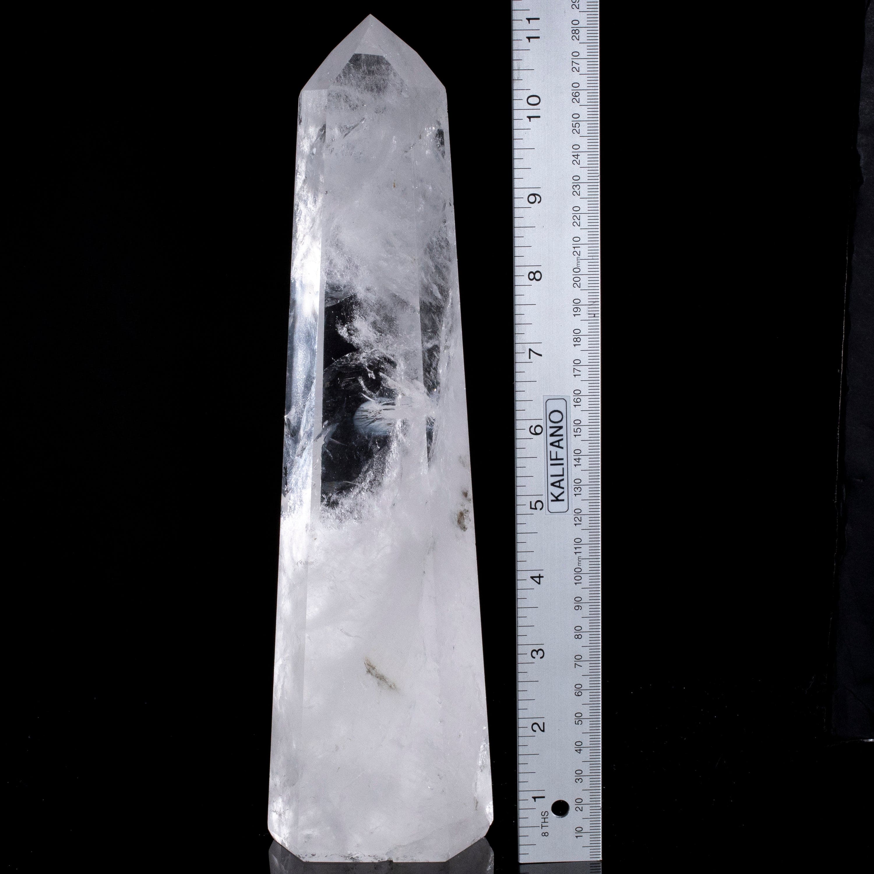 Kalifano Quartz Natural Quartz Obelisk from Brazil - 11.5" / 1,761 grams QZ2400.008