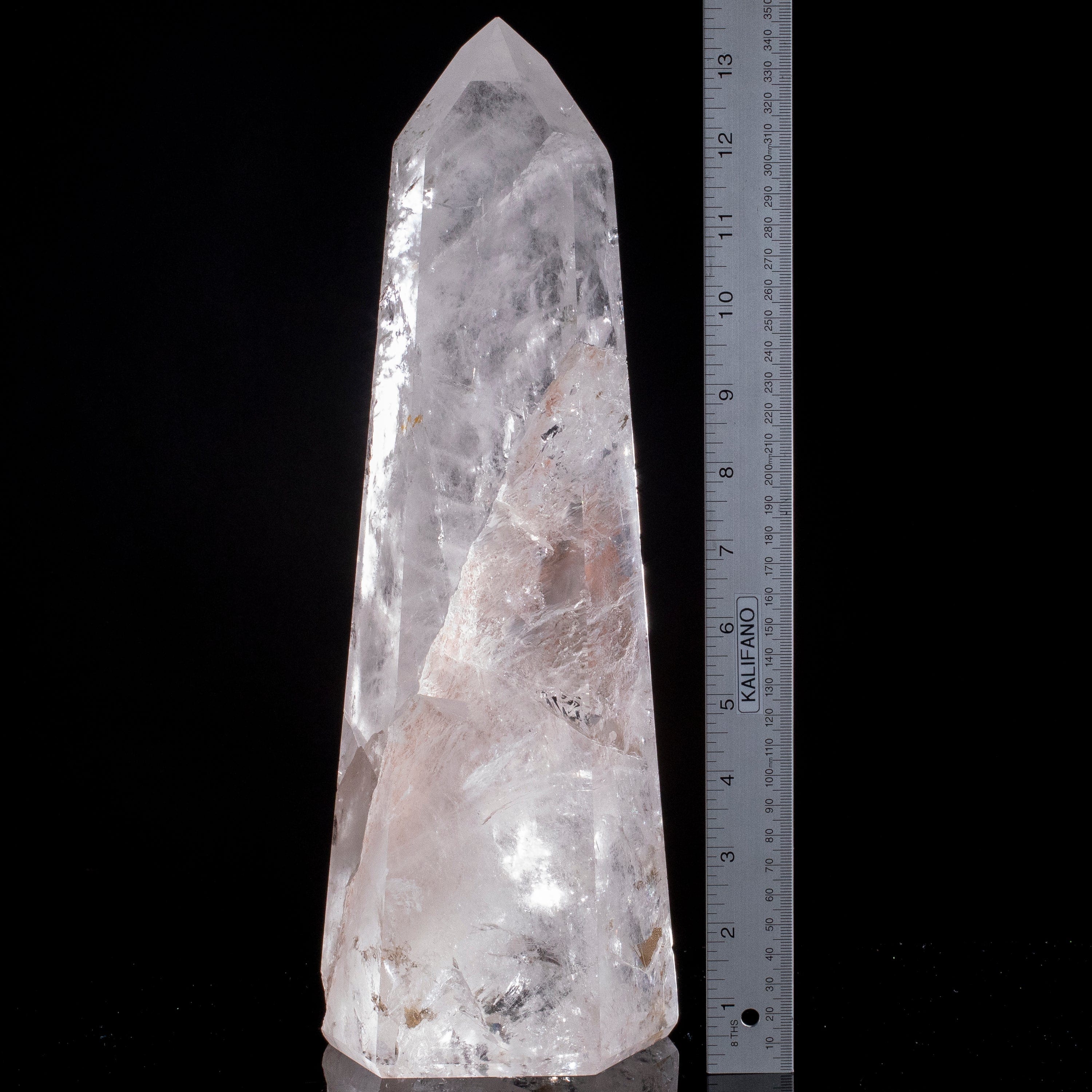 Kalifano Quartz Natural Quartz Obelisk from Brazil - 14" / 4,620 grams QZ6000.002