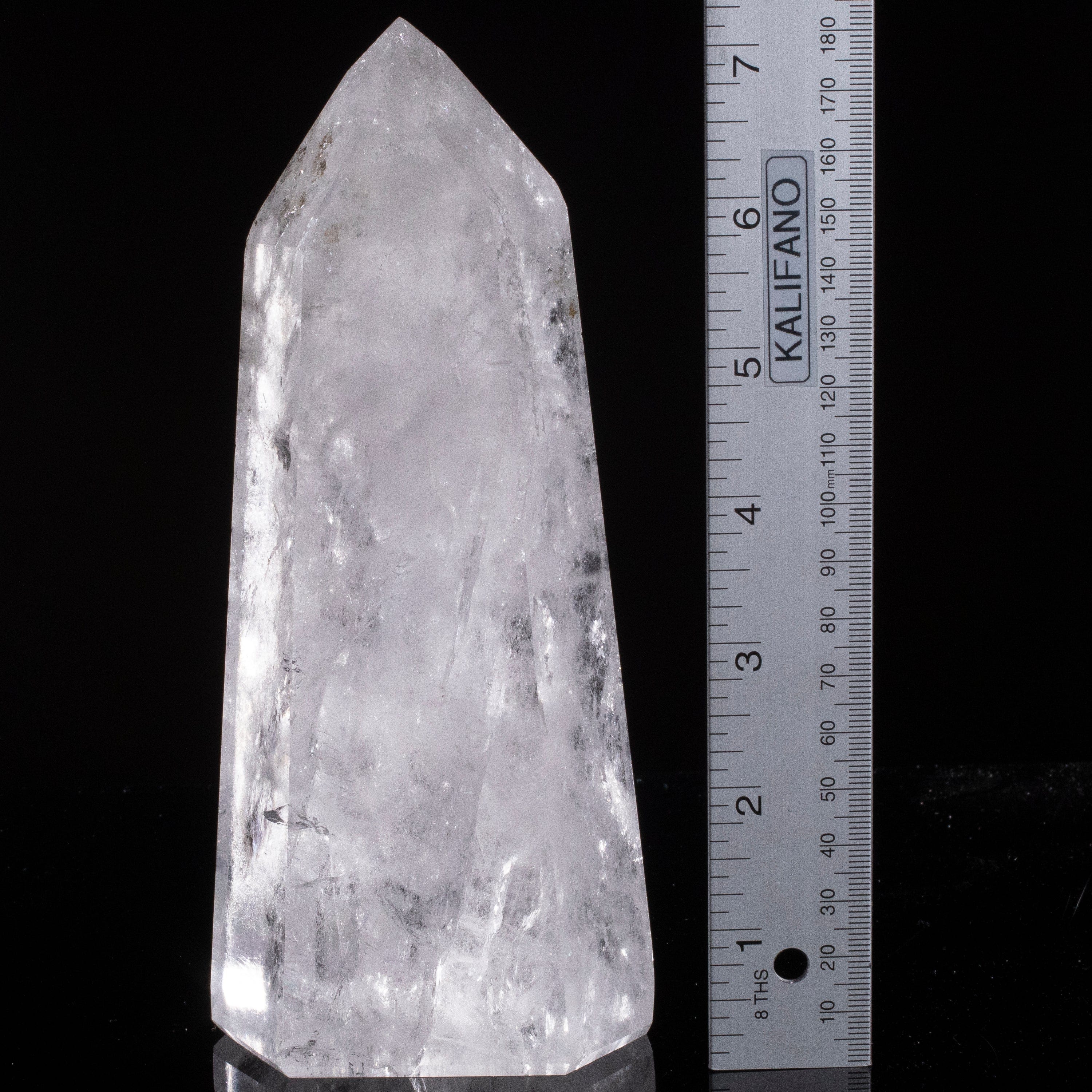 Kalifano Quartz Natural Quartz Obelisk from Brazil - 7.5" / 1,100 grams QZ1500.011