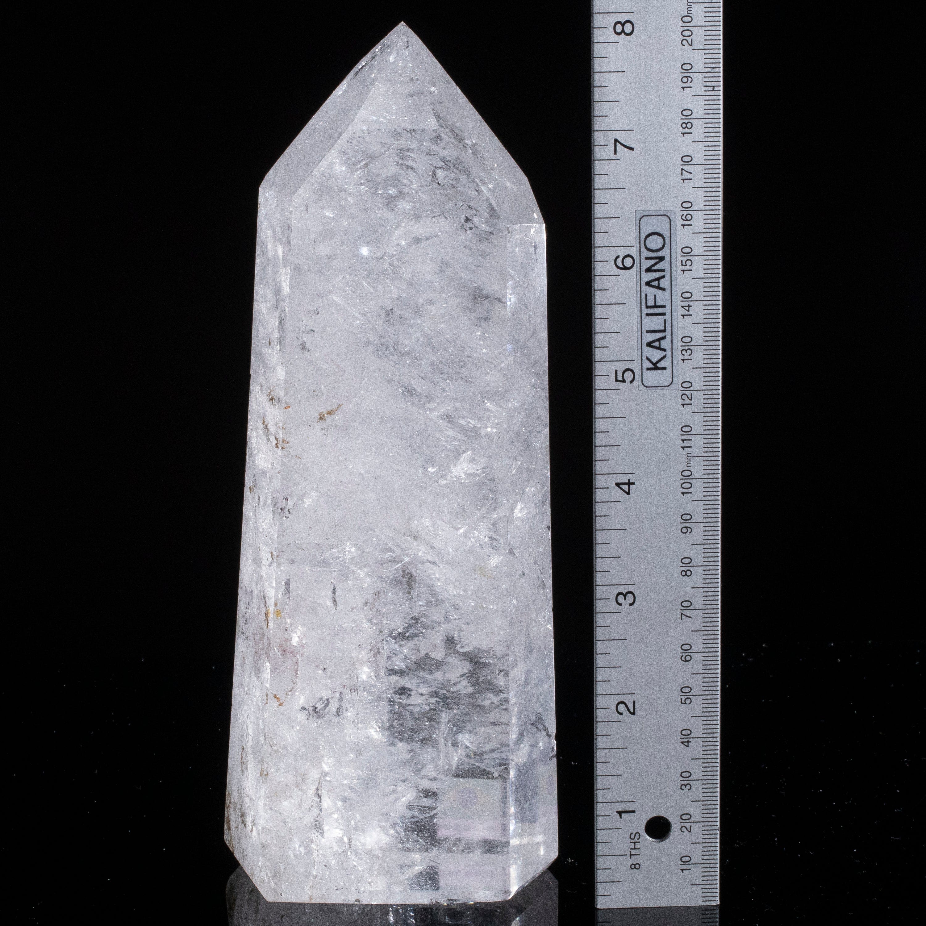 Kalifano Quartz Natural Quartz Obelisk from Brazil - 8" / 1,528 grams QZ2400.004