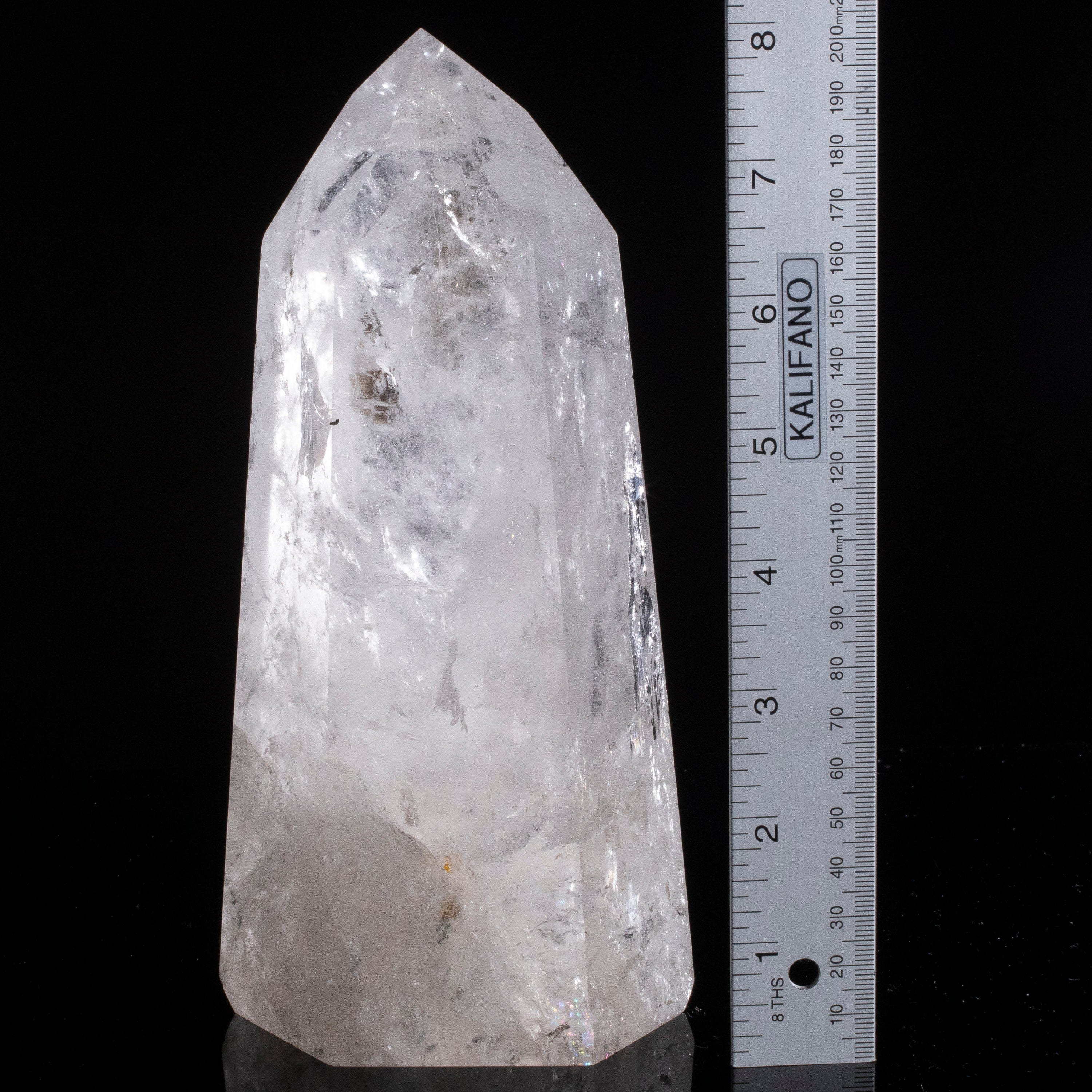 Kalifano Quartz Natural Quartz Obelisk from Brazil - 8" / 1,693 grams QZ2400.016