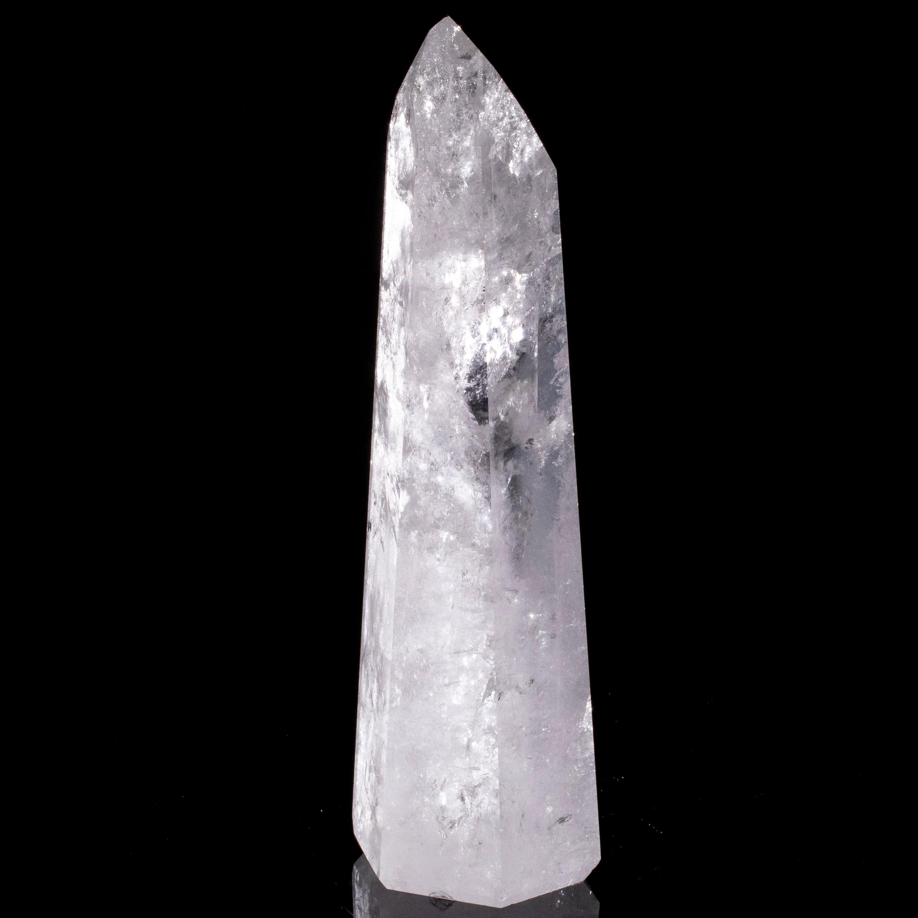 Kalifano Quartz Natural Quartz Obelisk from Brazil - 8.5" / 1,221 grams QZ1500.017