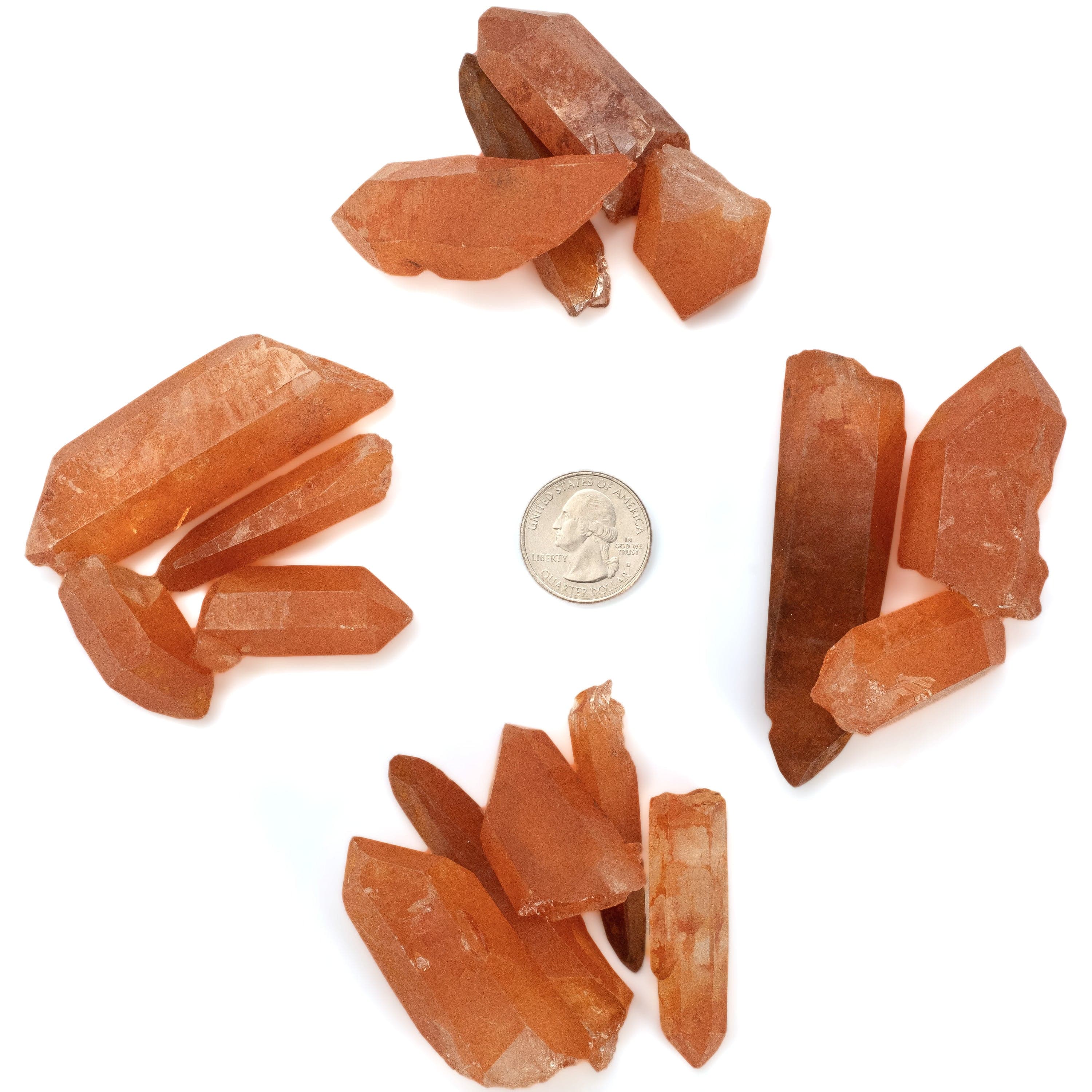 Kalifano Quartz Tangerine Quartz Point Bundle QTP40