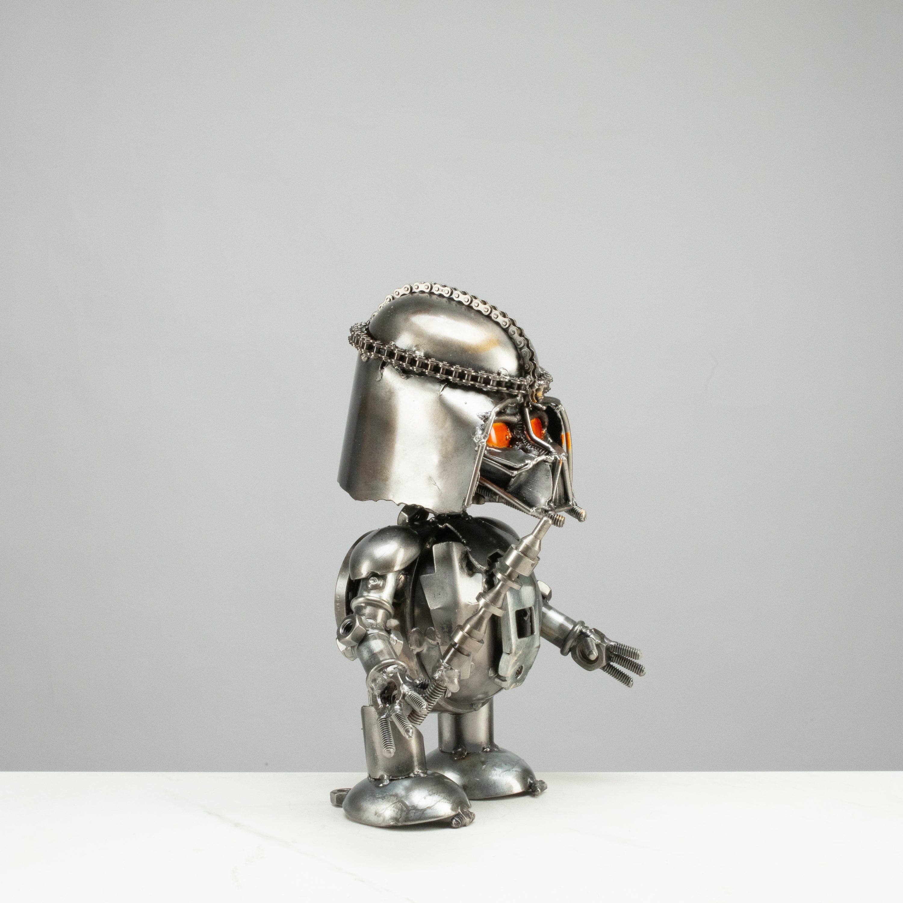 Kalifano Recycled Metal Art 10" Darth Vader Inspired Recycled Metal Sculpture RMS-DV25-S