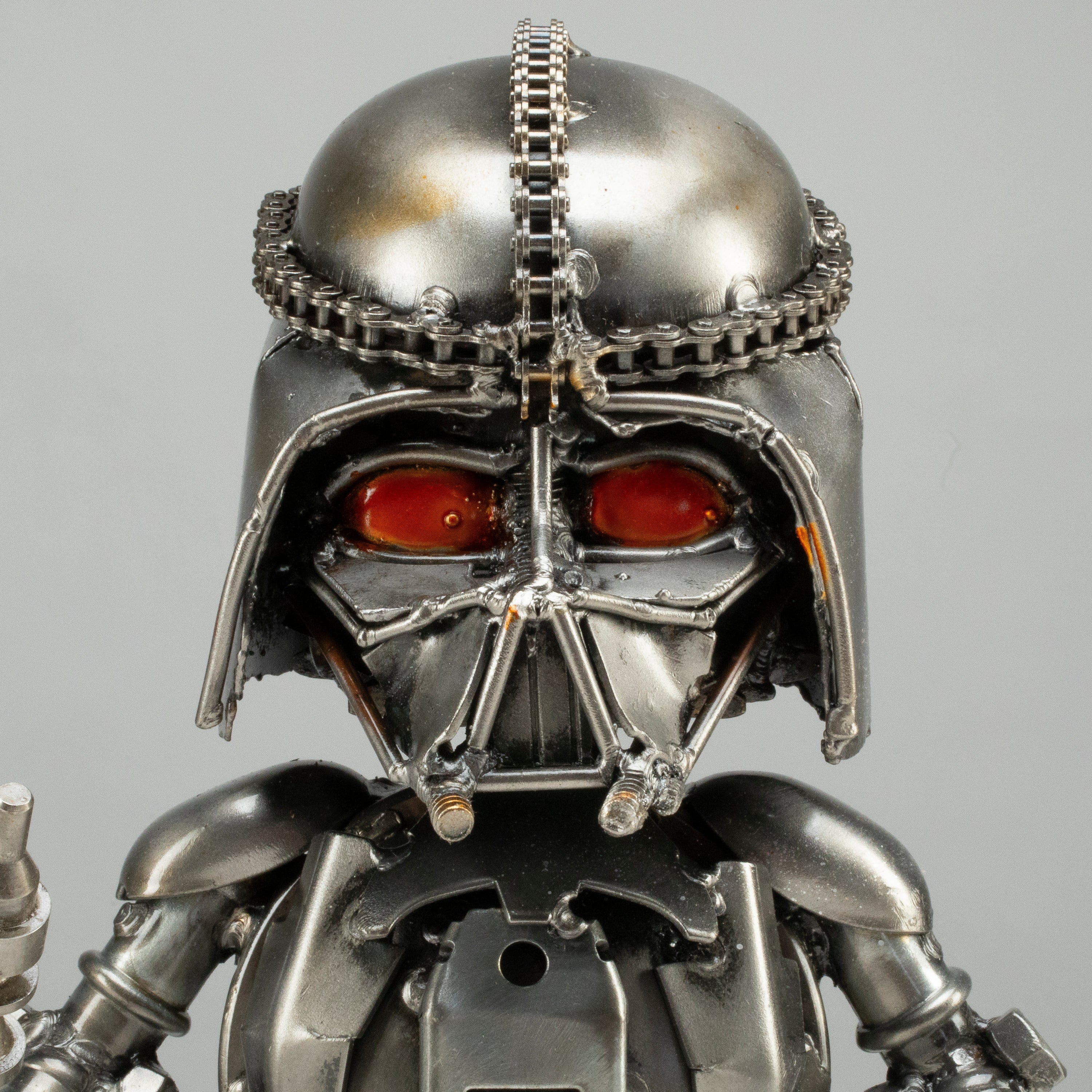 Kalifano Recycled Metal Art 10" Darth Vader Inspired Recycled Metal Sculpture RMS-DV25-S