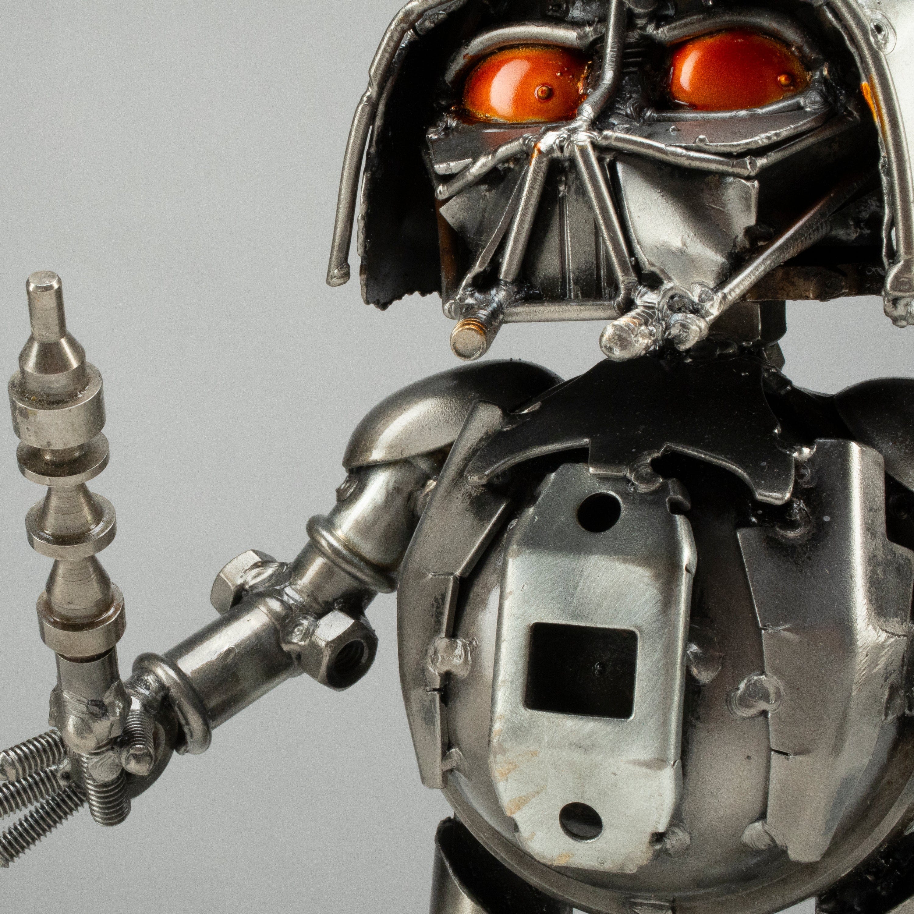 Kalifano Recycled Metal Art 10" Darth Vader Inspired Recycled Metal Sculpture RMS-DV25-S