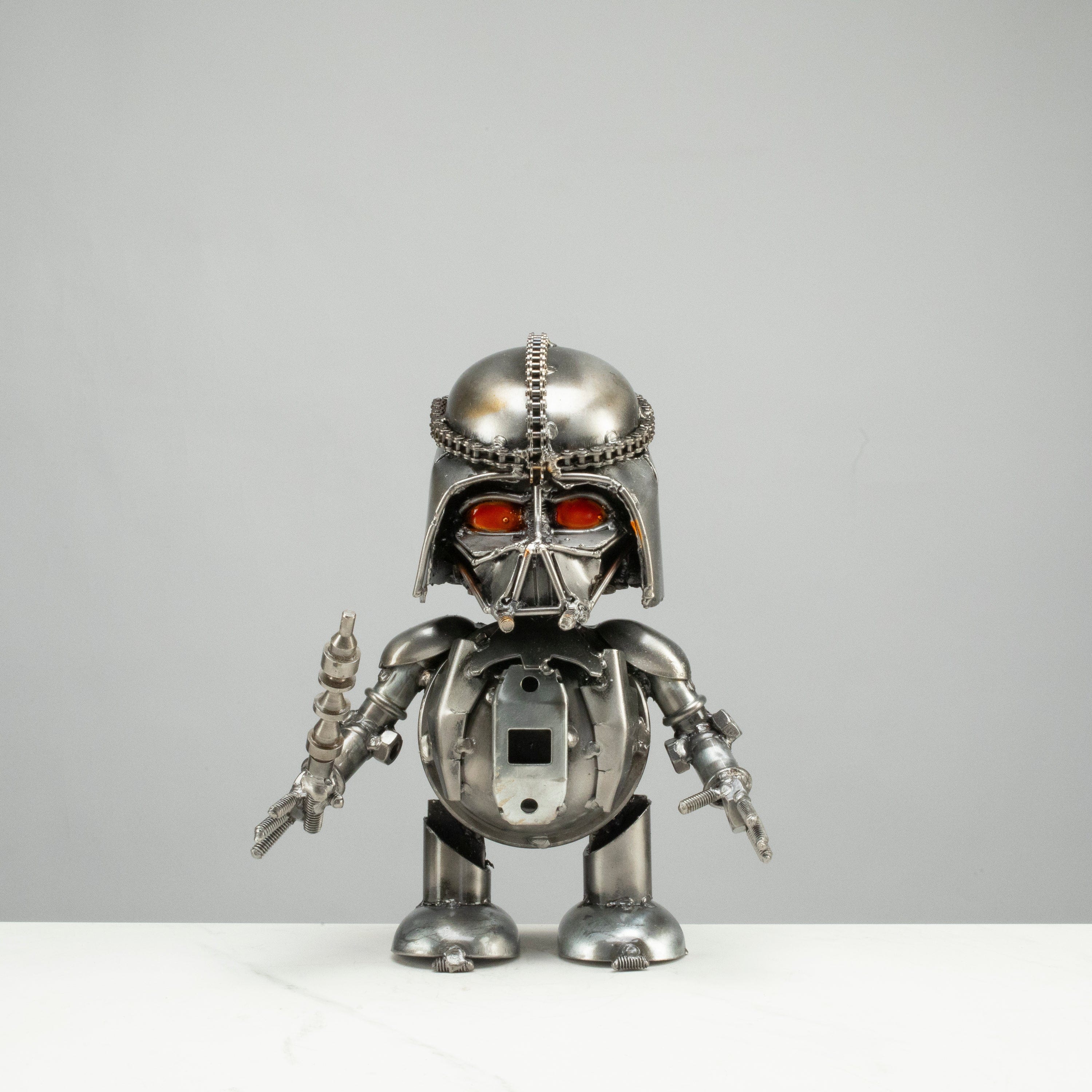 Kalifano Recycled Metal Art 10" Darth Vader Inspired Recycled Metal Sculpture RMS-DV25-S