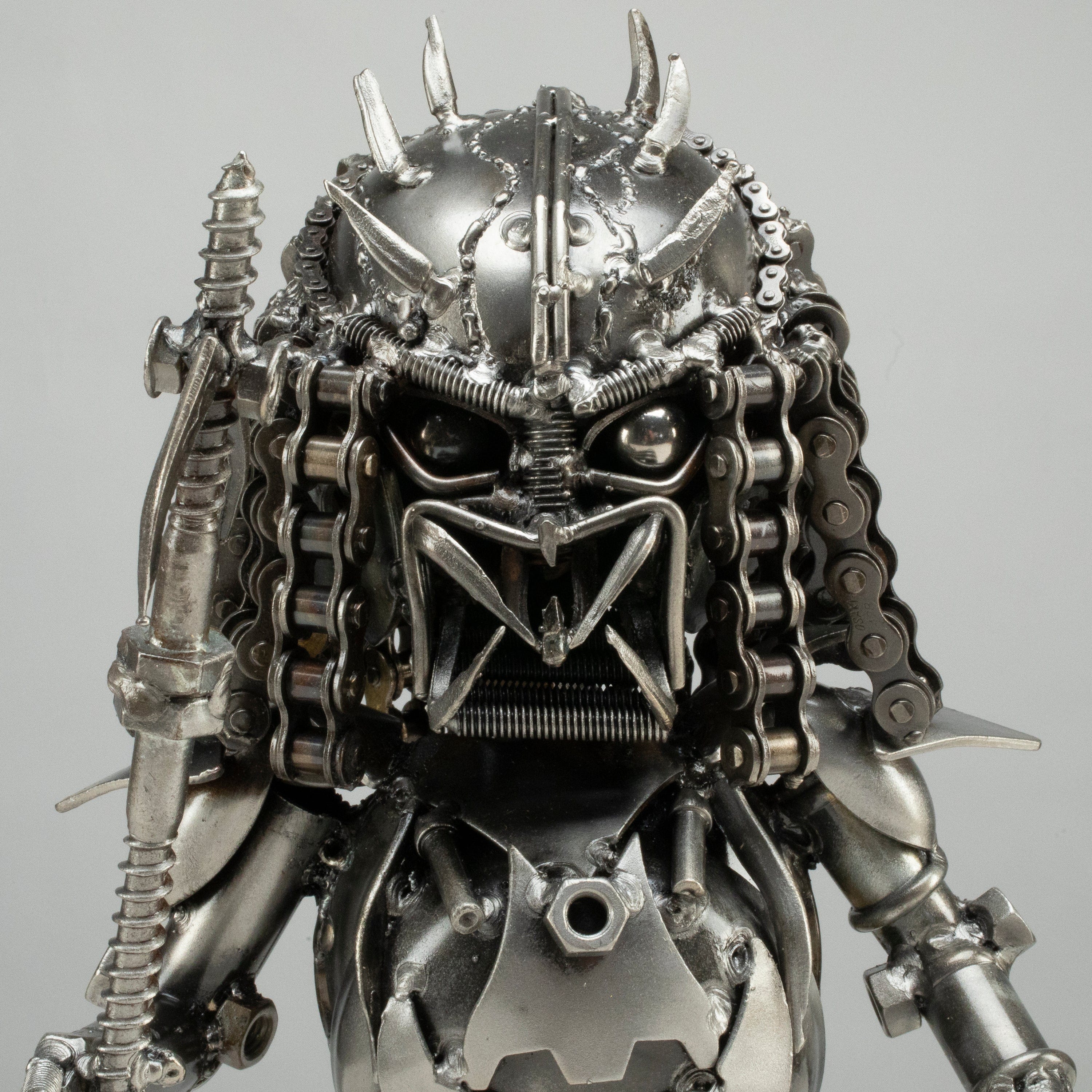 Kalifano Recycled Metal Art 10" Predator Inspired Recycled Metal Sculpture RMS-PRED25-S