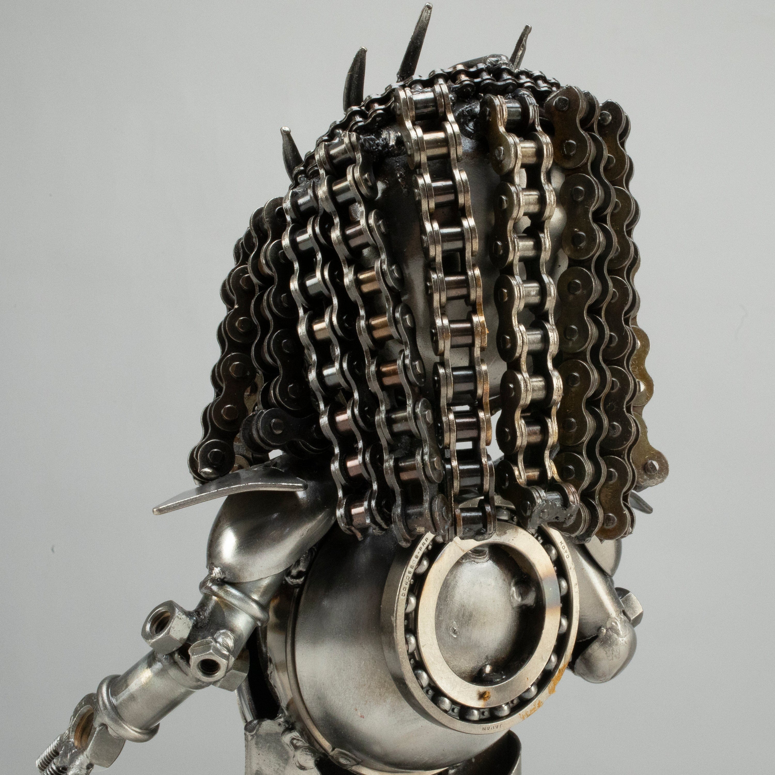 Kalifano Recycled Metal Art 10" Predator Inspired Recycled Metal Sculpture RMS-PRED25-S