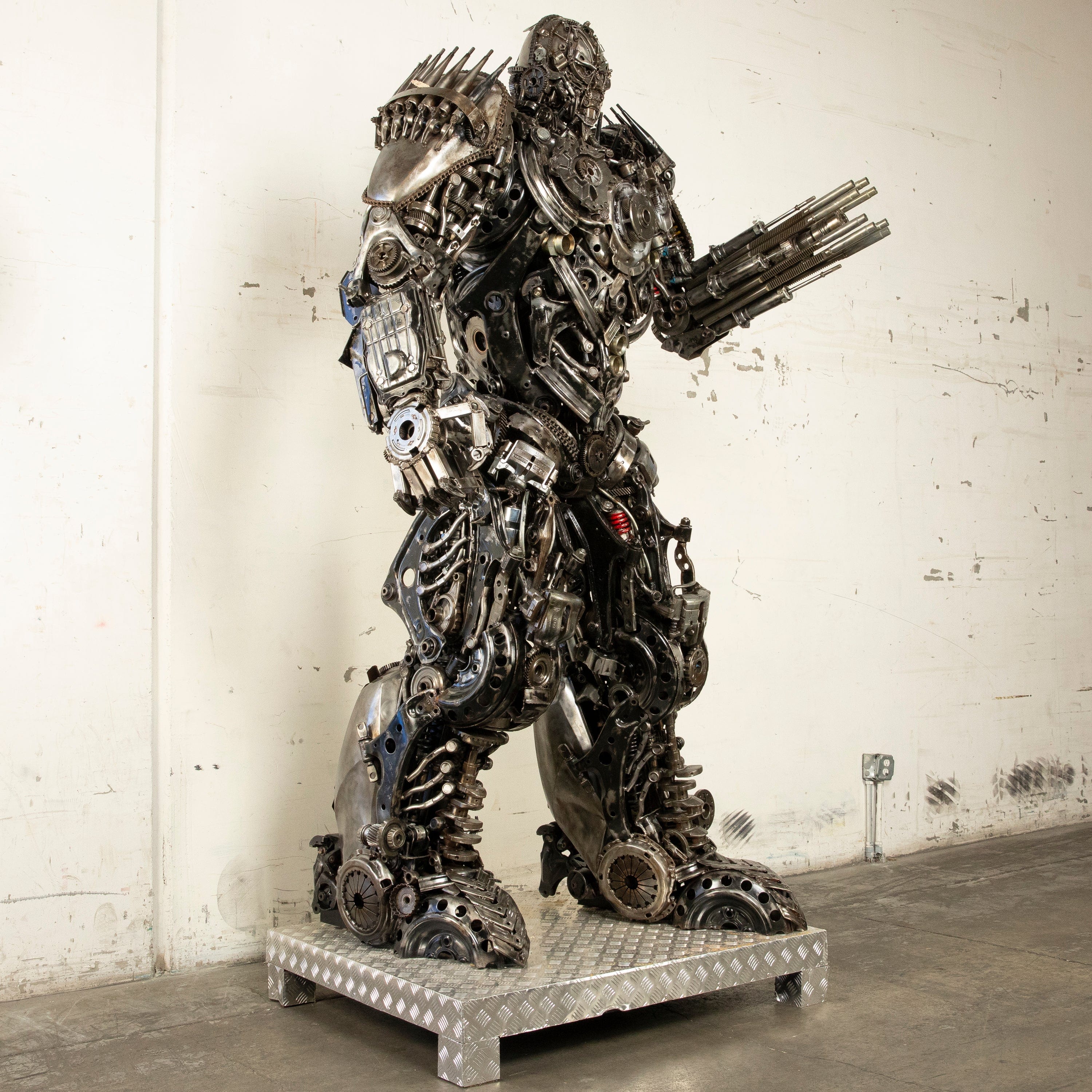 Kalifano Recycled Metal Art 102" Lockdown Decepticon Inspired Recycled Metal Art Sculpture RMS-LD260-S01