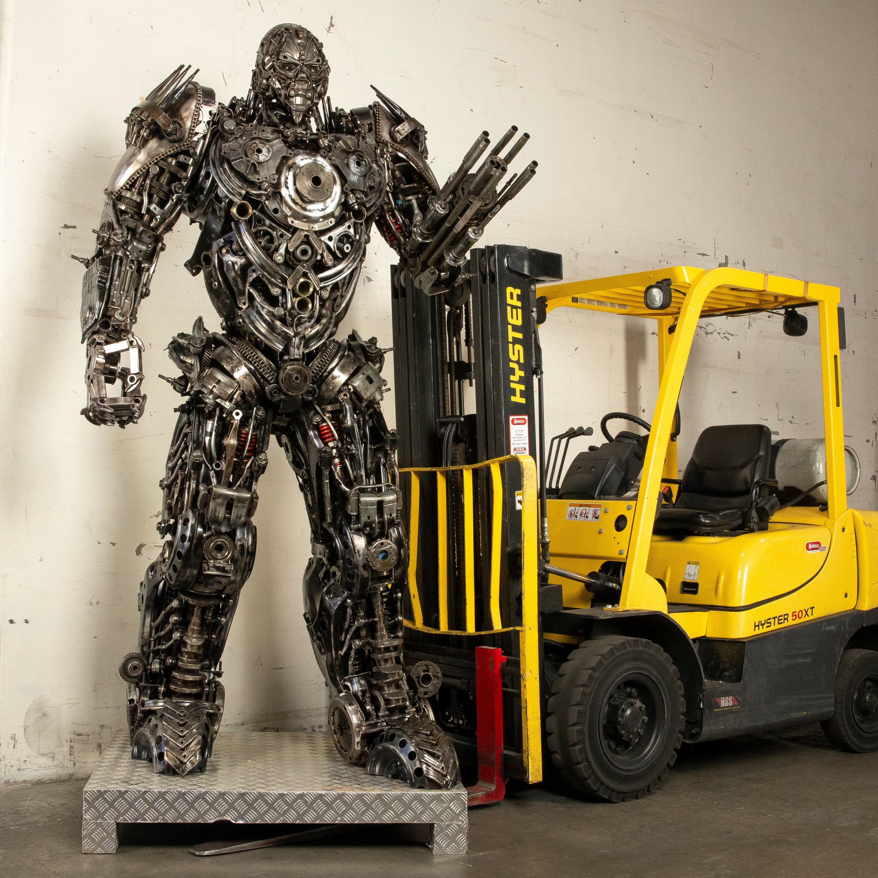 Kalifano Recycled Metal Art 102" Lockdown Decepticon Inspired Recycled Metal Art Sculpture RMS-LD260-S01