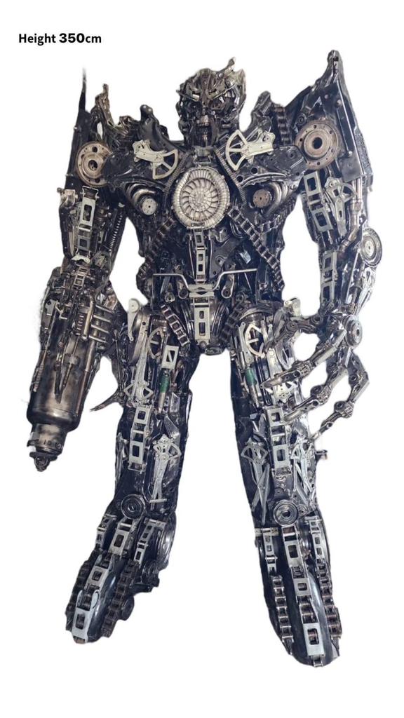 Kalifano Recycled Metal Art 11.5ft Megatron Inspired Recycled Metal Art Sculpture RMS-MEG350-S01