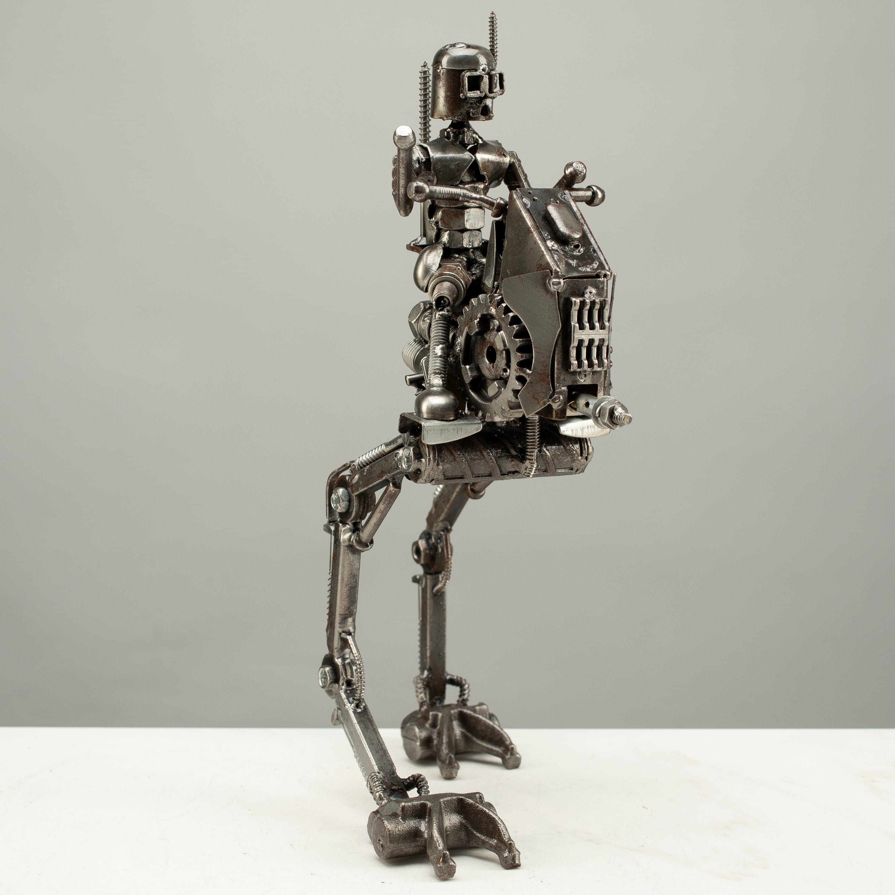 Kalifano Recycled Metal Art 14" AT-RT Clone Trooper Inspired Recycled Metal Art RMS-700ATRT-N