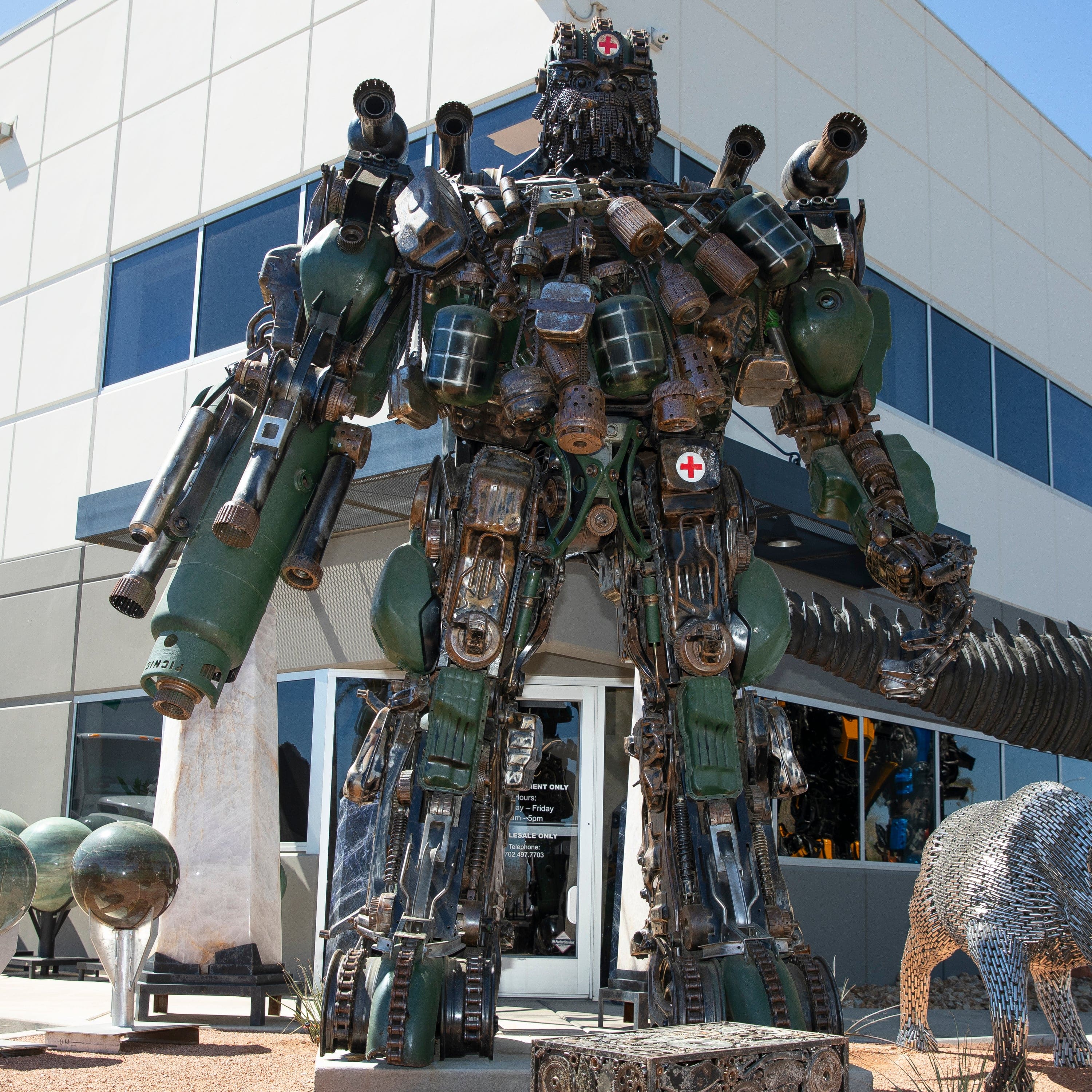 Kalifano Recycled Metal Art 157" Hound Inspired Recycled Metal Art Sculpture RMS-H400-S01