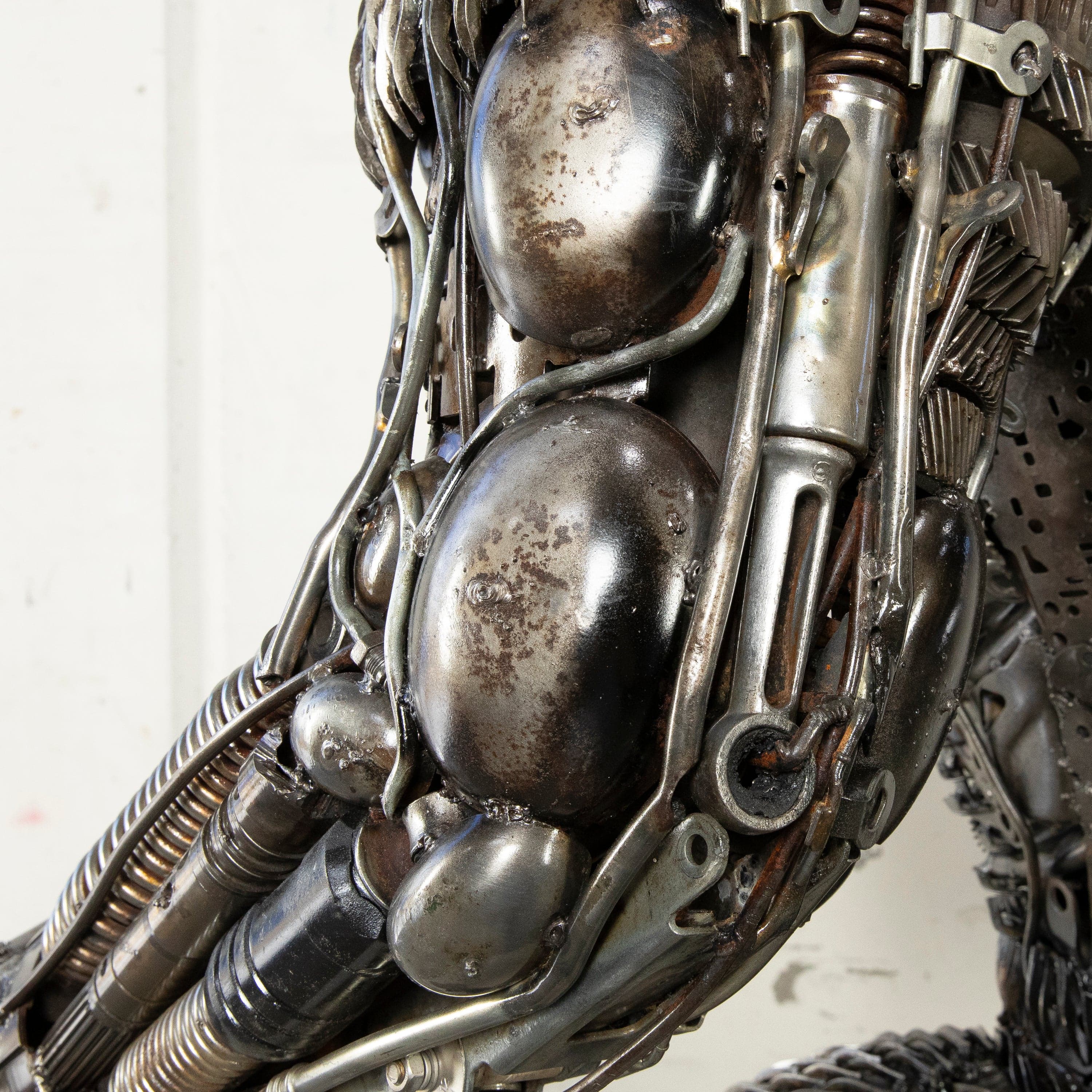 Kalifano Recycled Metal Art 79" King Kong Inspired Recycled Metal Art Sculpture RMS-KKONG200-S01