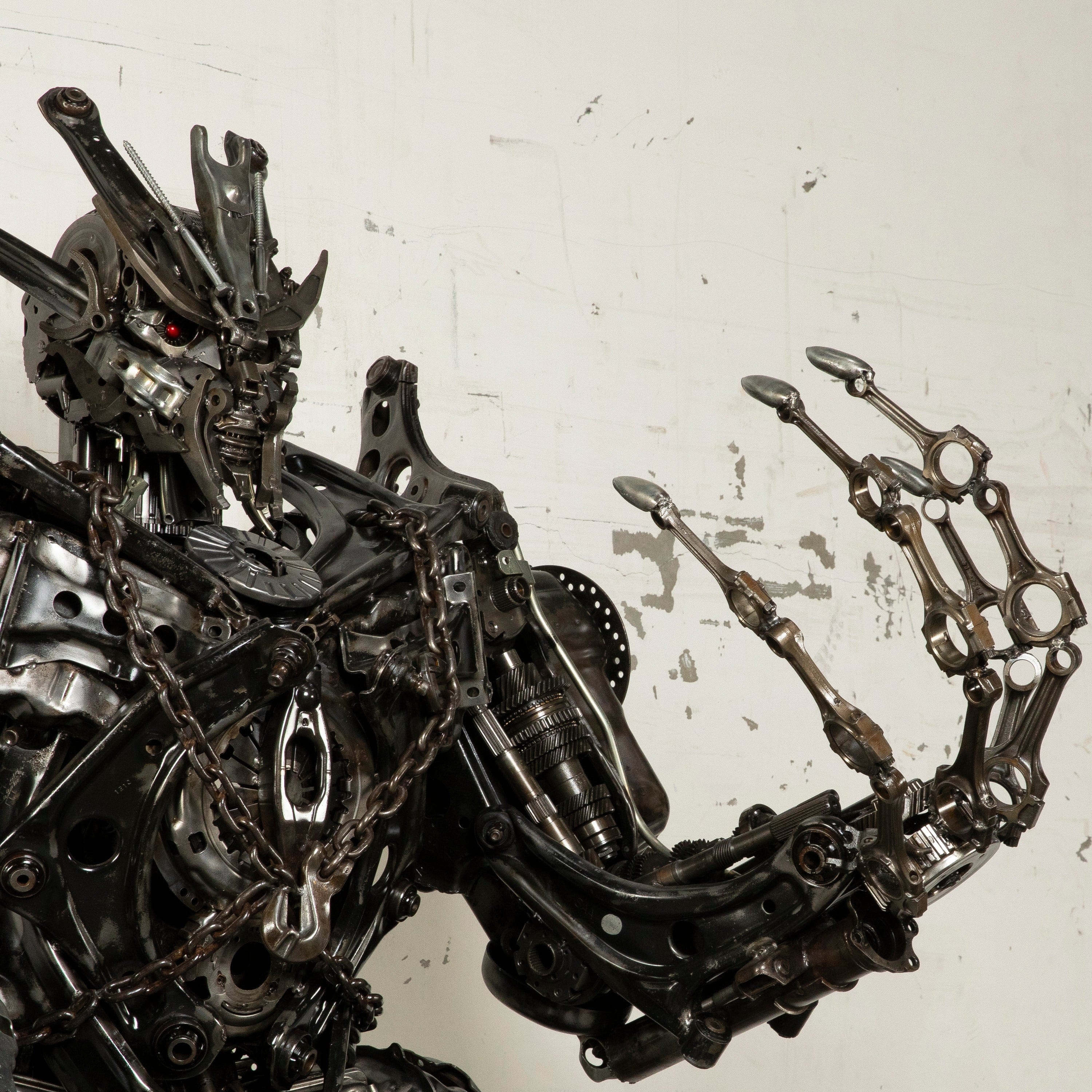 Kalifano Recycled Metal Art 79" Megatron Inspired Recycled Metal Art Sculpture RMS-MEG200-S05