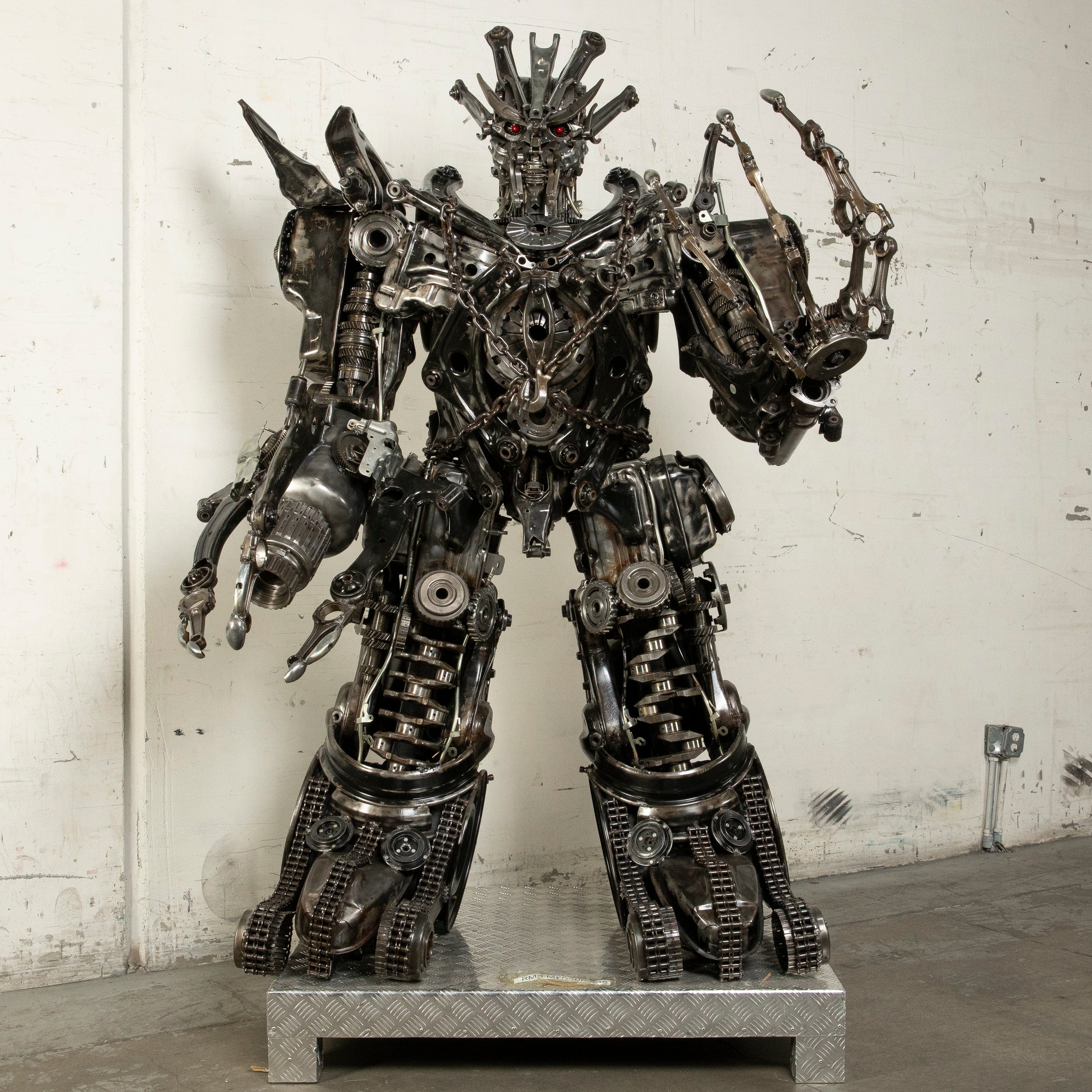 Kalifano Recycled Metal Art 79" Megatron Inspired Recycled Metal Art Sculpture RMS-MEG200-S05