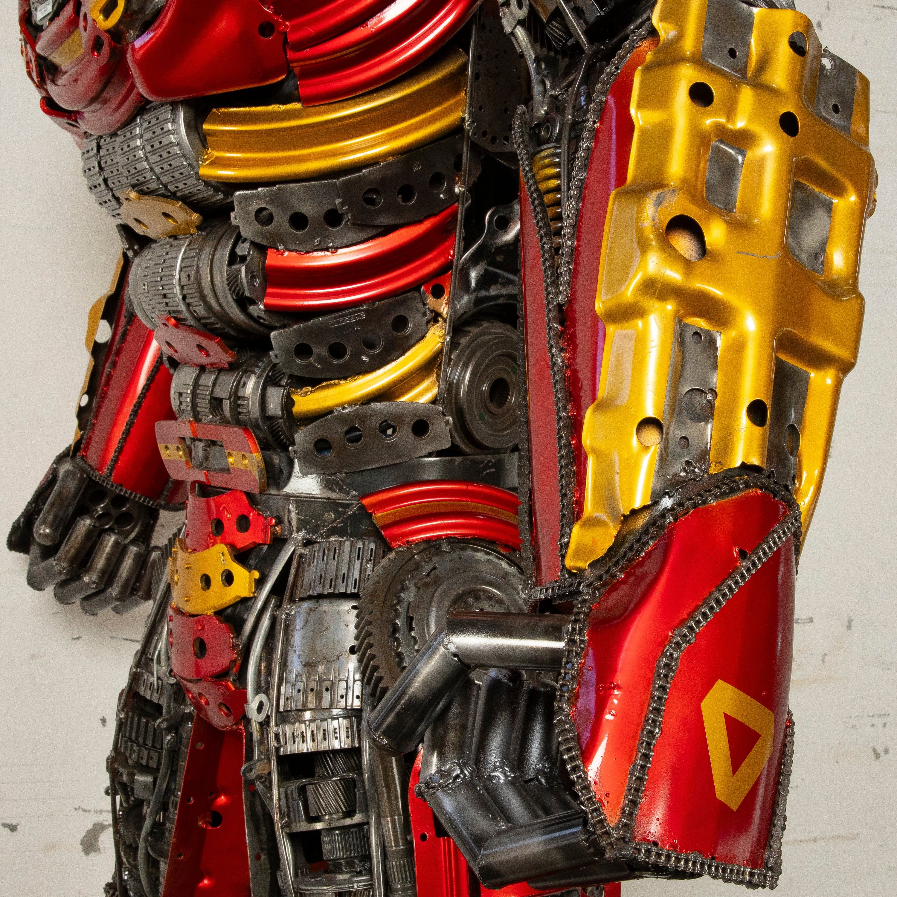 Kalifano Recycled Metal Art 91" Iron Man Inspired Recycled Metal Art Sculpture RMS-IMR230-S14