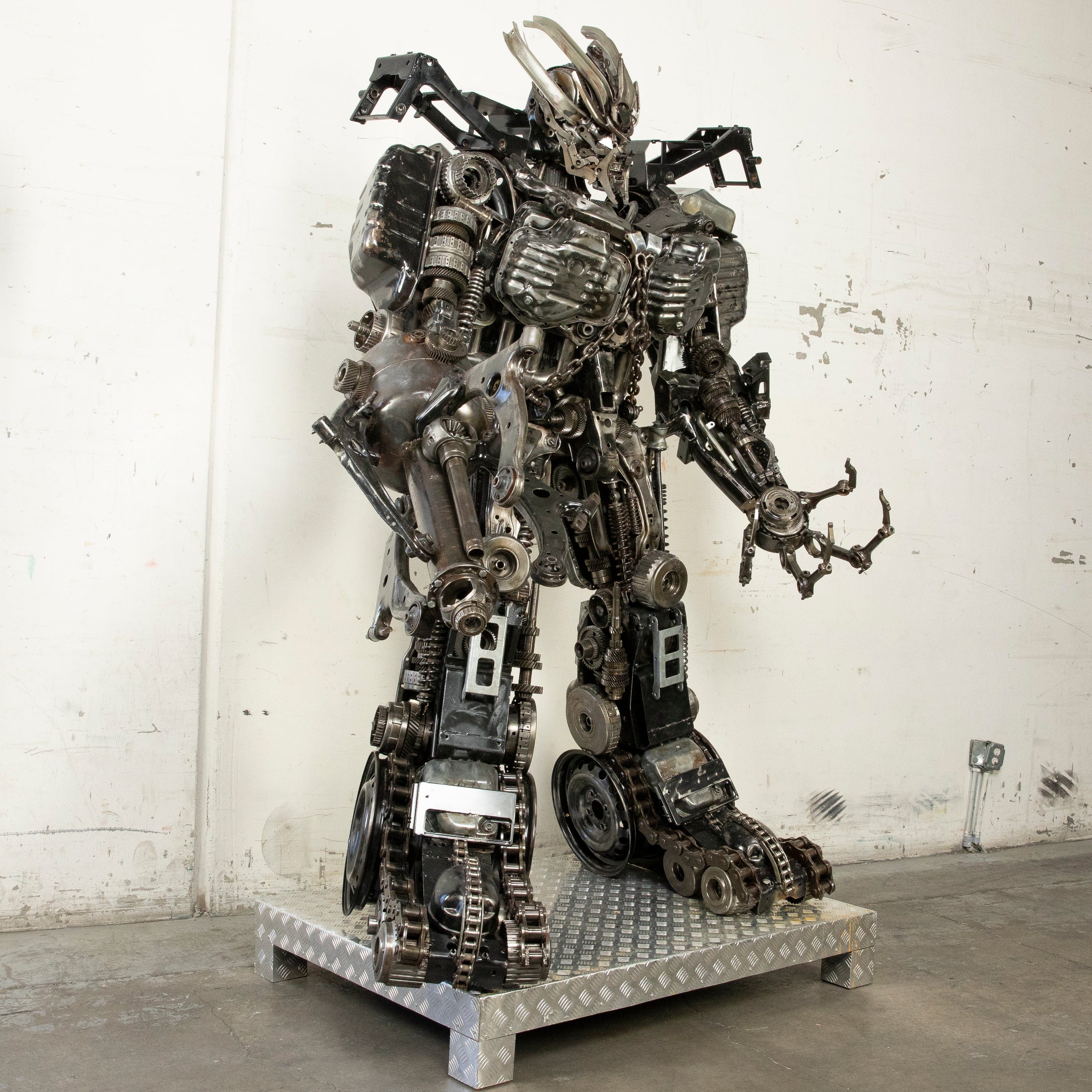 Kalifano Recycled Metal Art 91" Megatron Inspired Recycled Metal Art Sculpture RMS-MEG230-S06