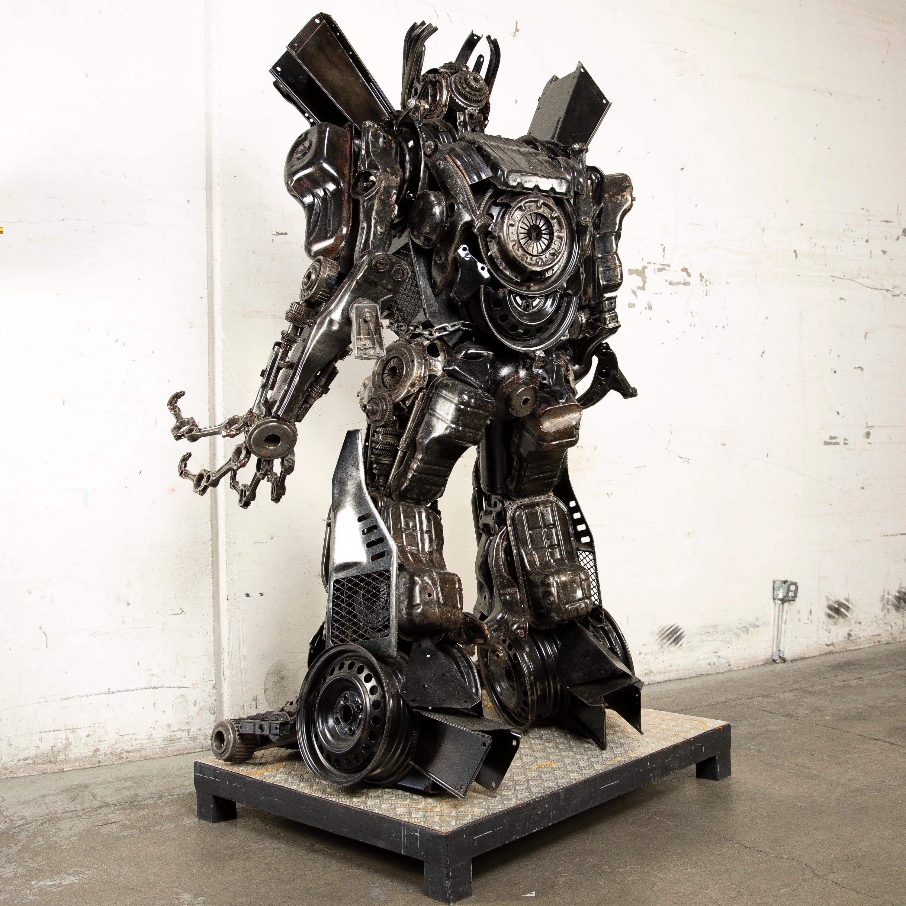 Kalifano Recycled Metal Art 97" Megatron Inspired Recycled Metal Art Sculpture RMS-MEG230-S07