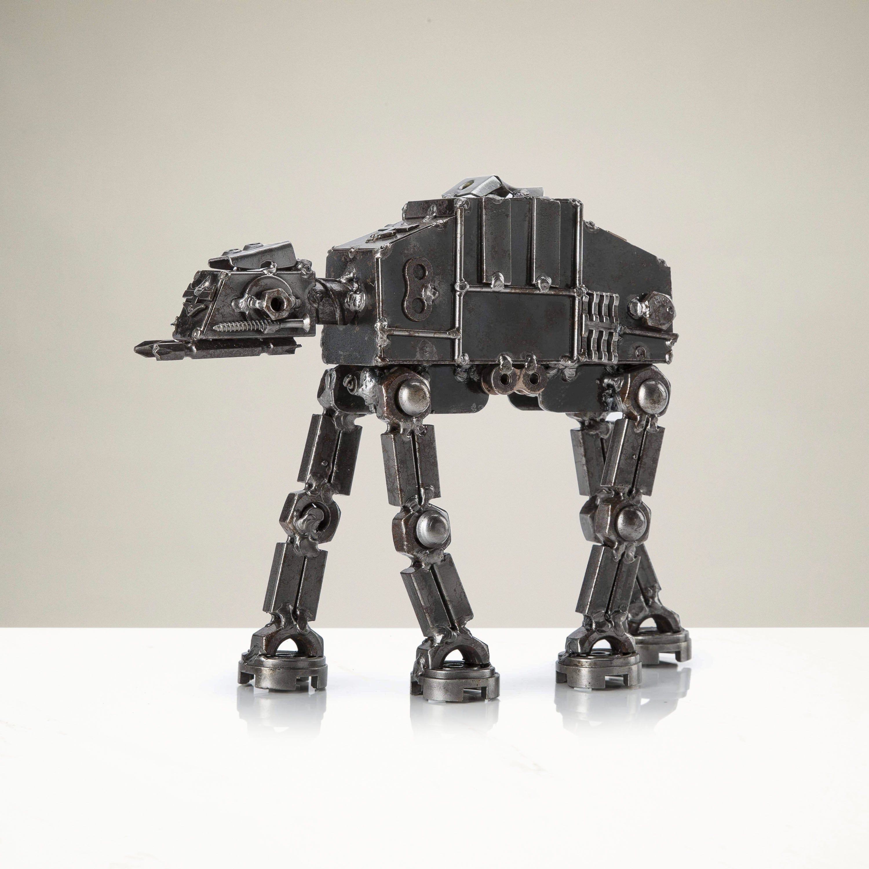 Kalifano Recycled Metal Art AT-AT Inspired Recycled Metal Sculpture RMS-600AT-N