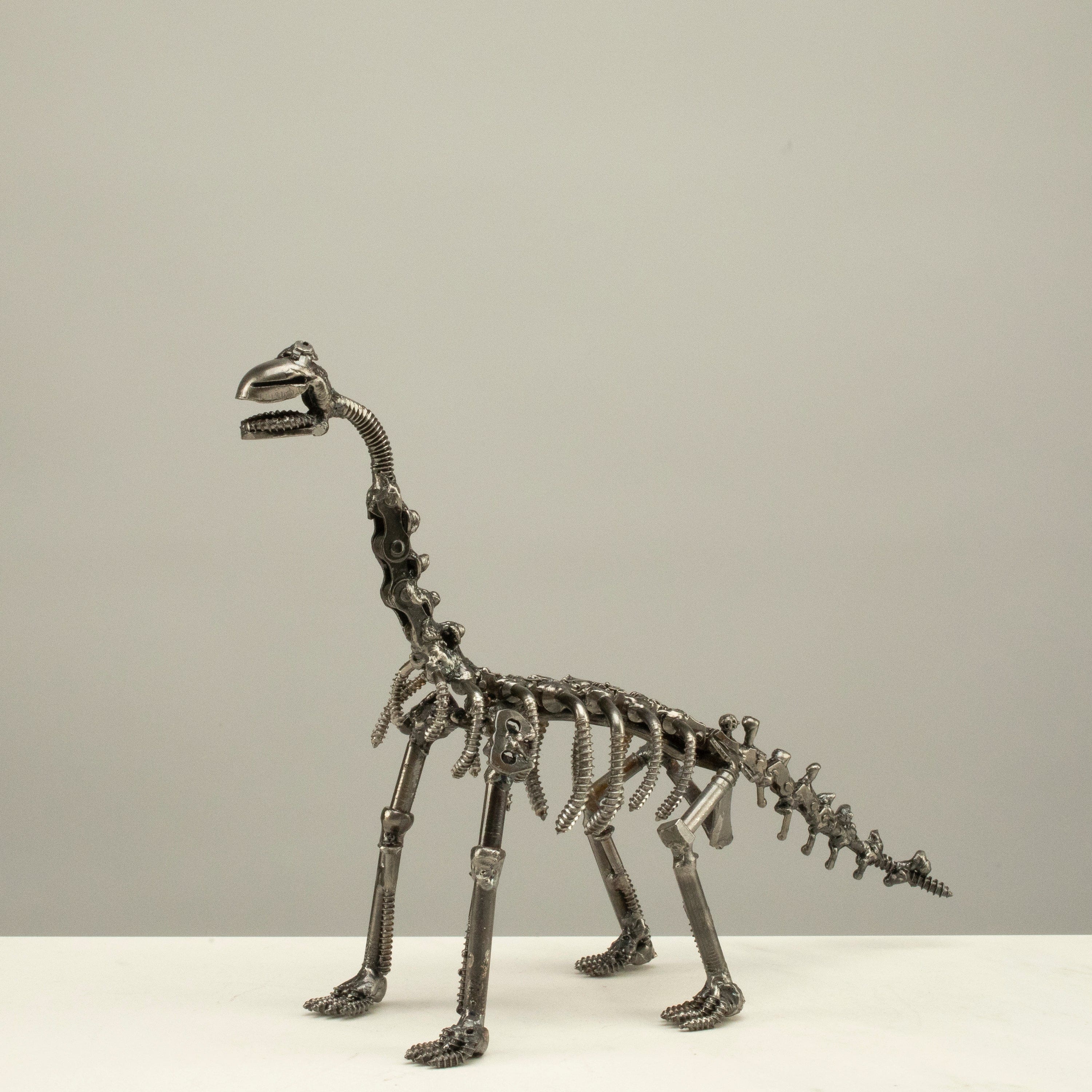 KALIFANO Recycled Metal Art Brachiosaurus Recycled Metal Sculpture RMS-300BRO-N