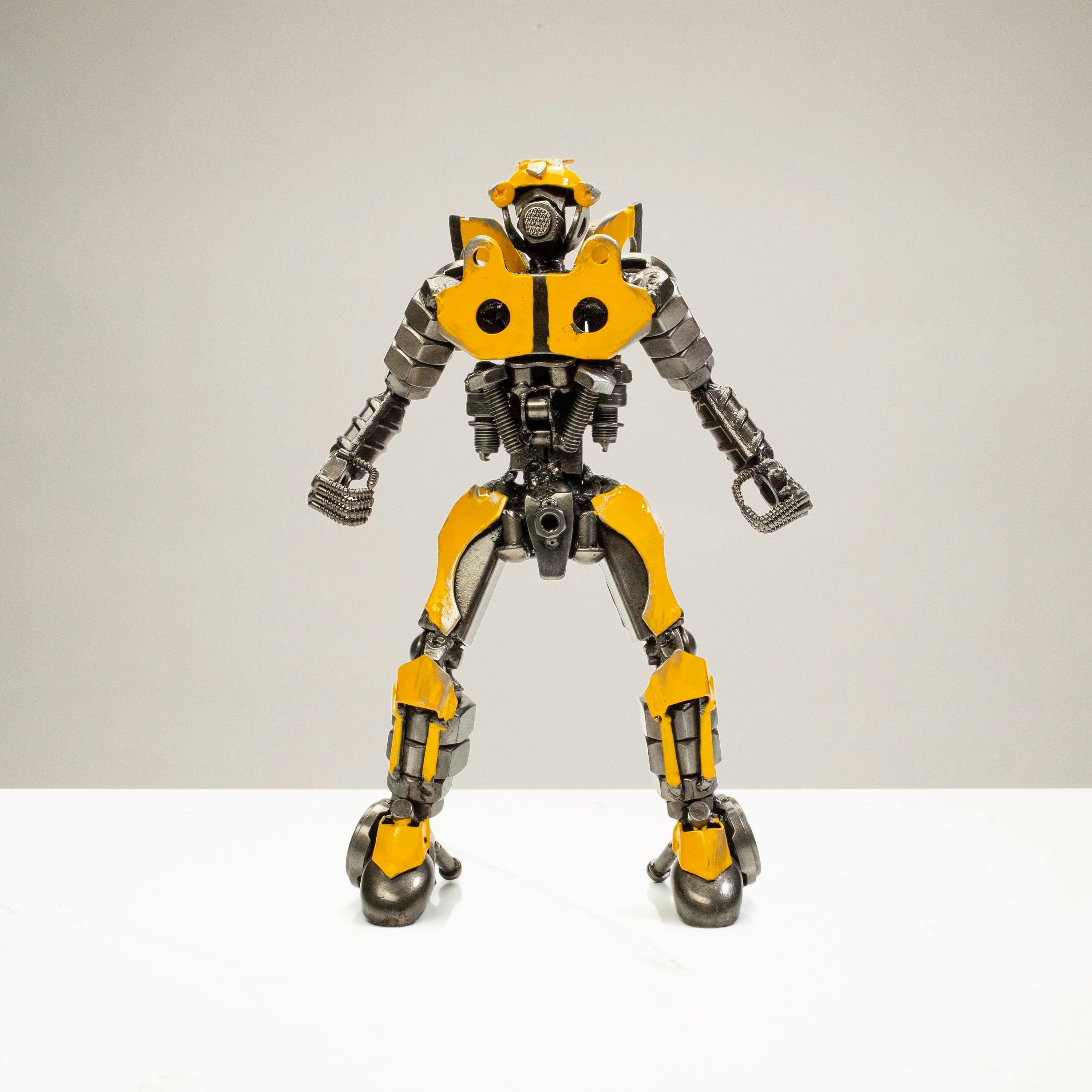 Kalifano Recycled Metal Art BumbleBee Inspired Recycled Metal Sculpture RMS-700BBA-N