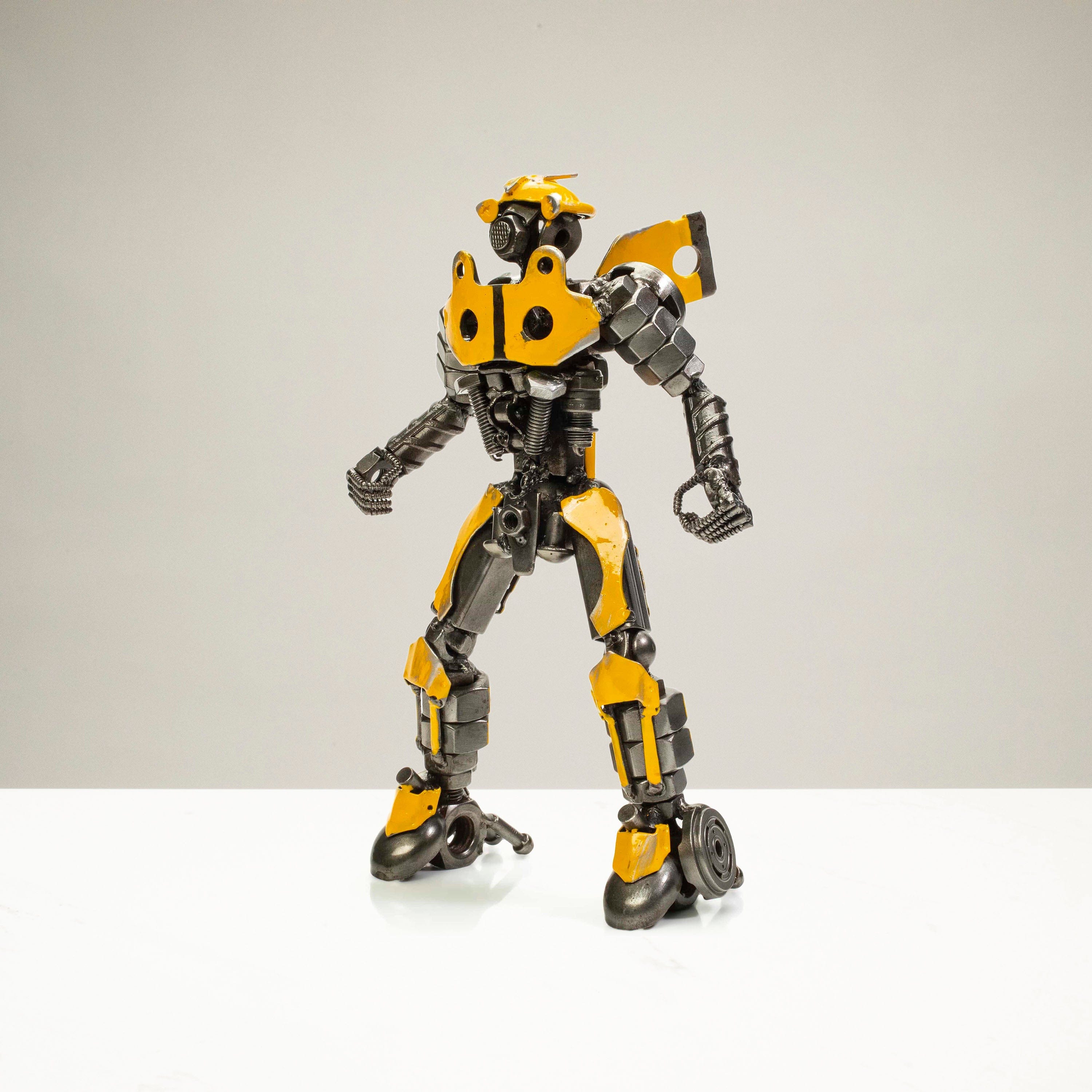 Kalifano Recycled Metal Art BumbleBee Inspired Recycled Metal Sculpture RMS-700BBA-N