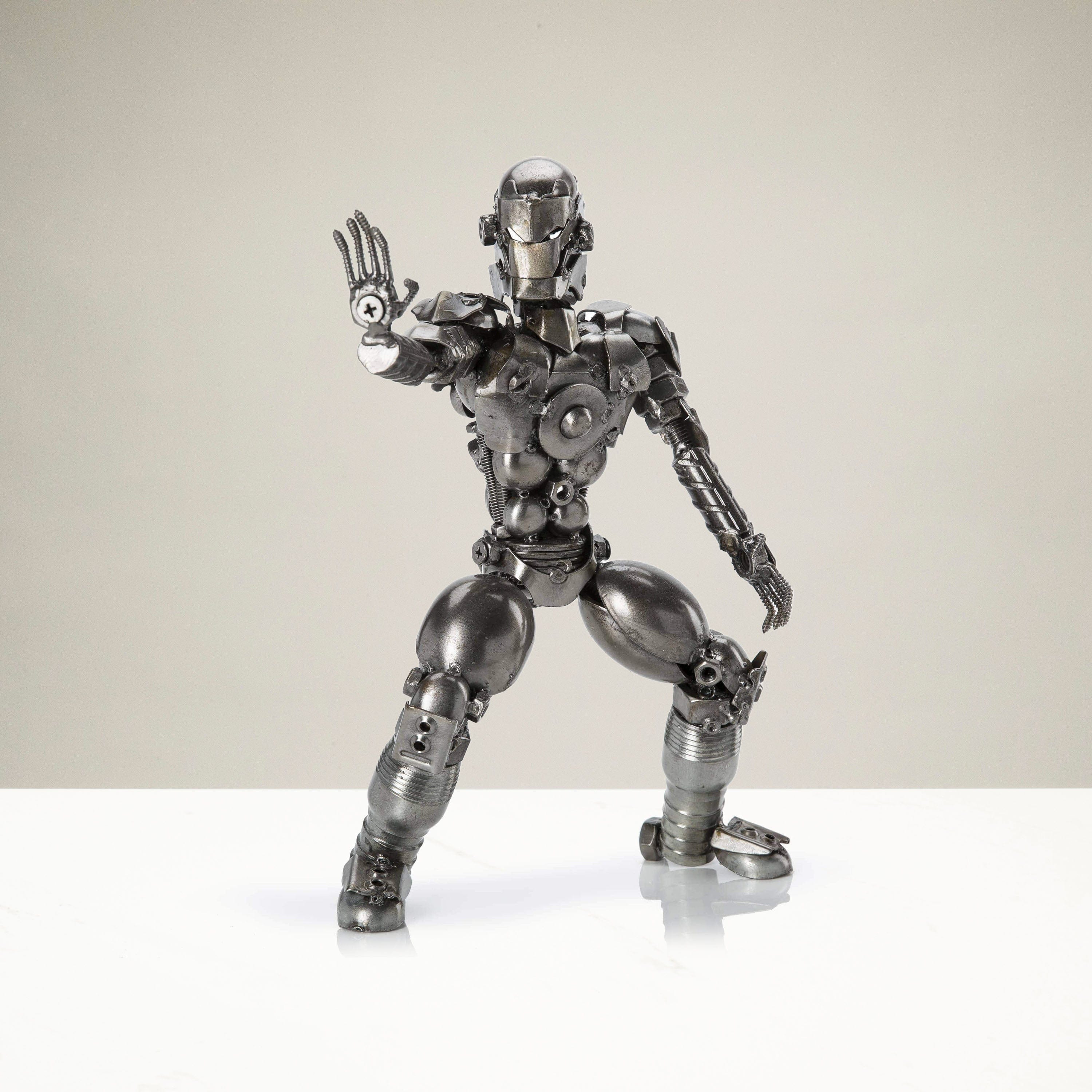 Kalifano Recycled Metal Art Iron Man Inspired Recycled Metal Sculpture RMS-700IMA-N