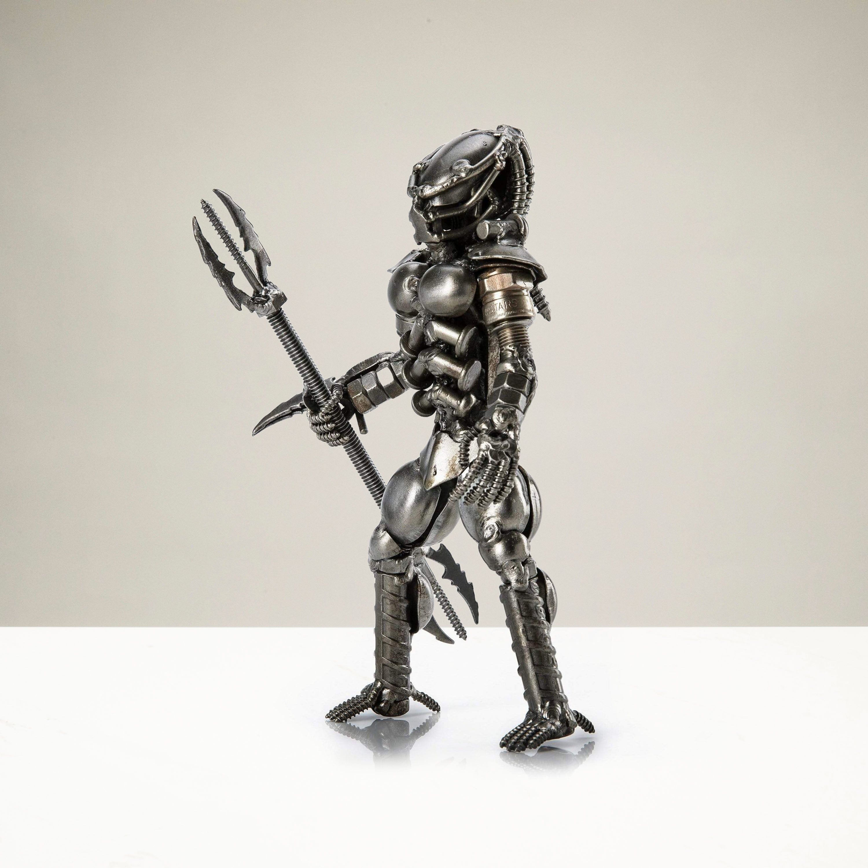 Kalifano Recycled Metal Art Predator Inspired Recycled Metal Sculpture RMS-350PN-N