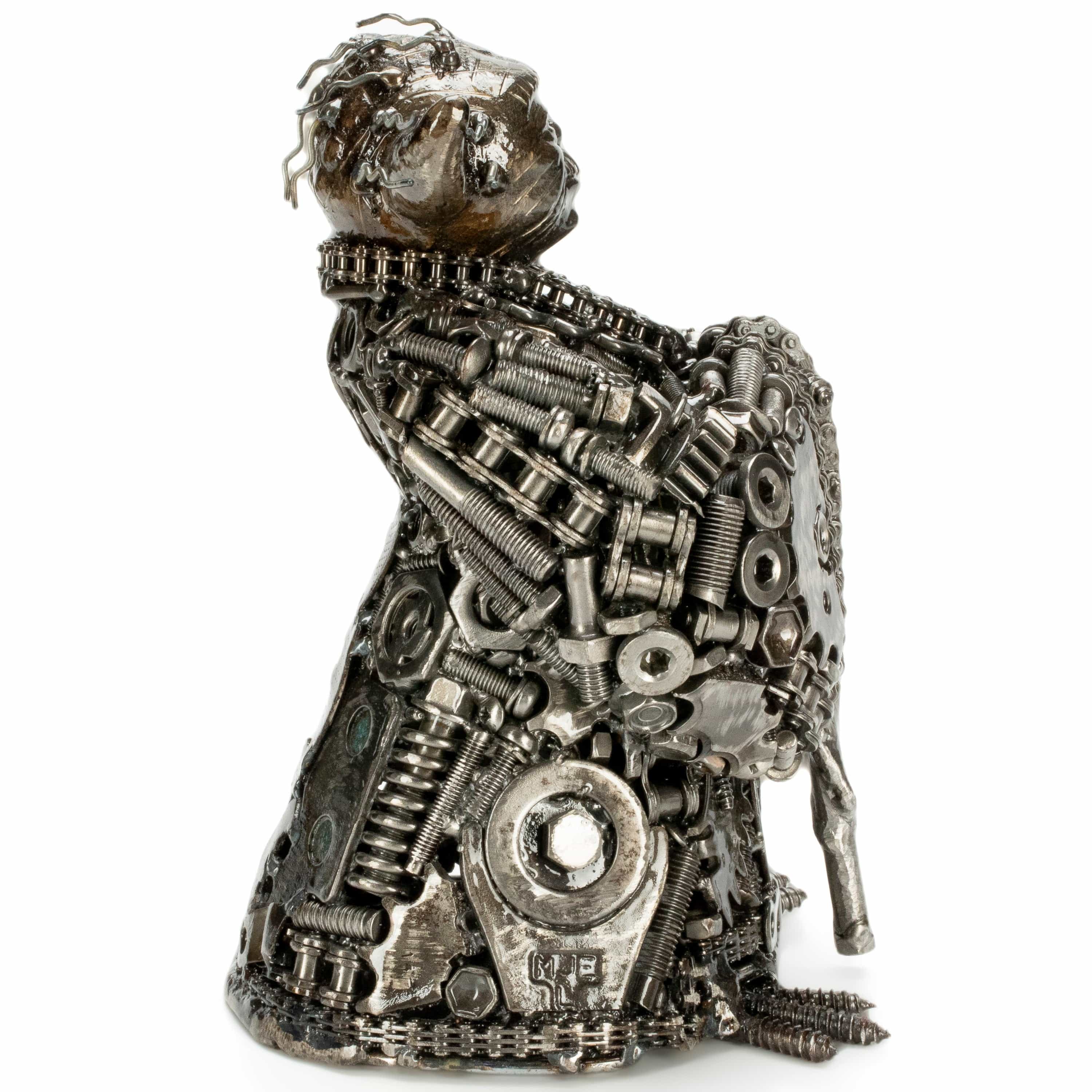 KALIFANO Recycled Metal Art Yoda Inspired Recycled Metal Art Sculpture RMS-1500Y-PK