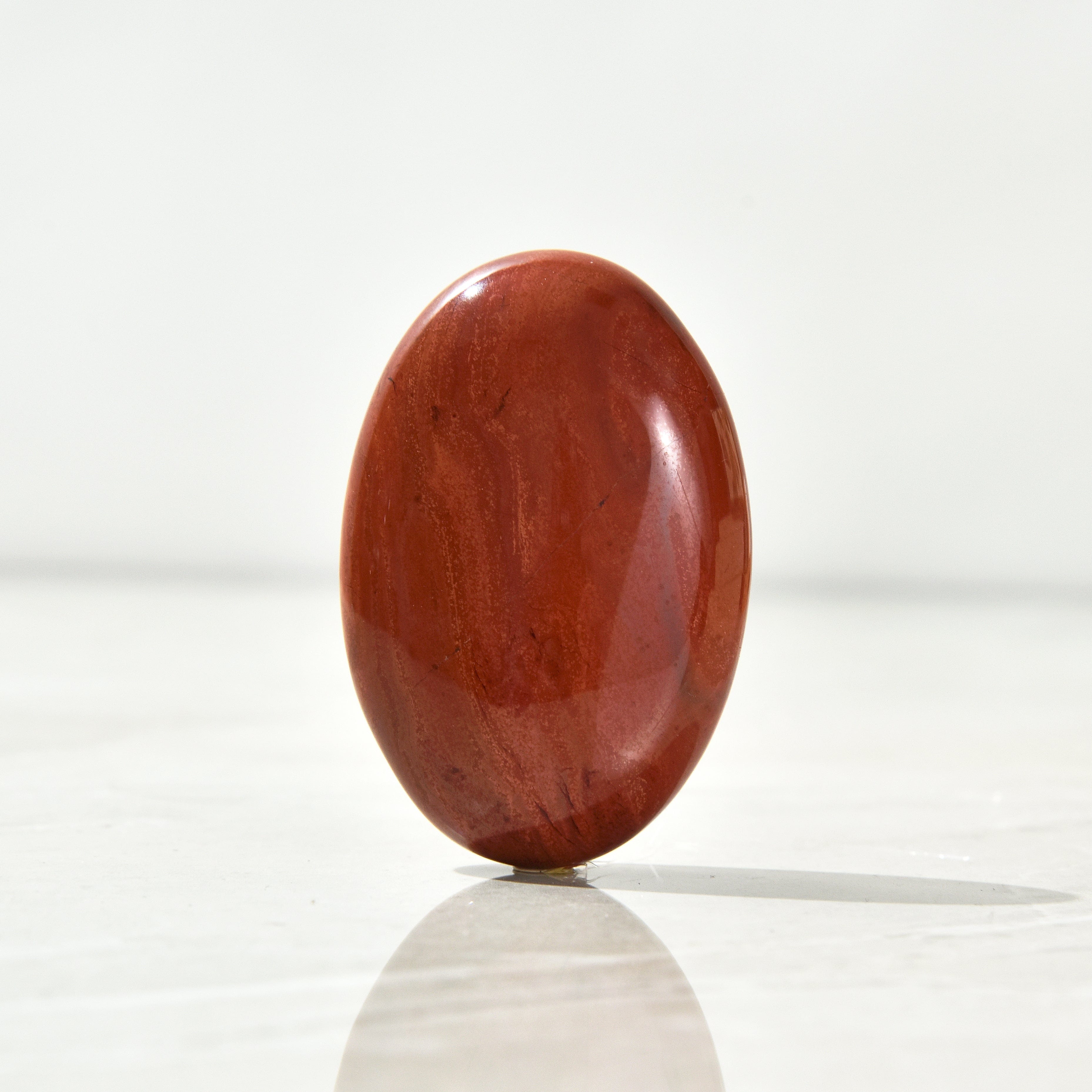 KALIFANO Red Jasper (Chestnut Jasper) Palm Stone PS60-RJ