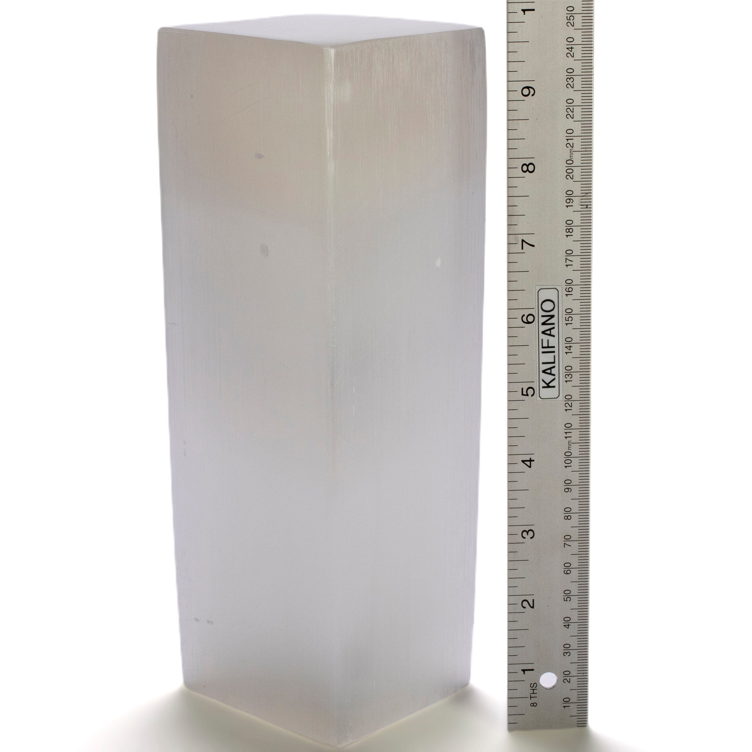 Kalifano Selenite Square Selenite Lamp from Morocco - 10" SL400-25