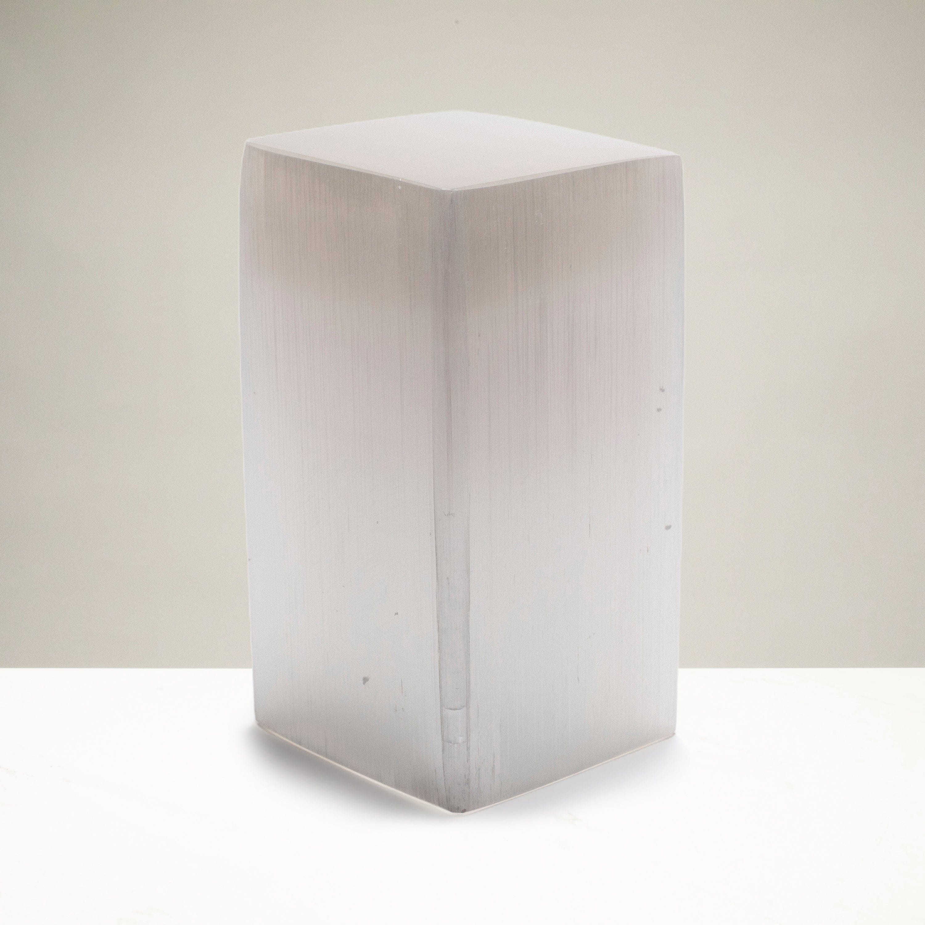 Kalifano Selenite Square Selenite Lamp from Morocco - 6" SL200-15