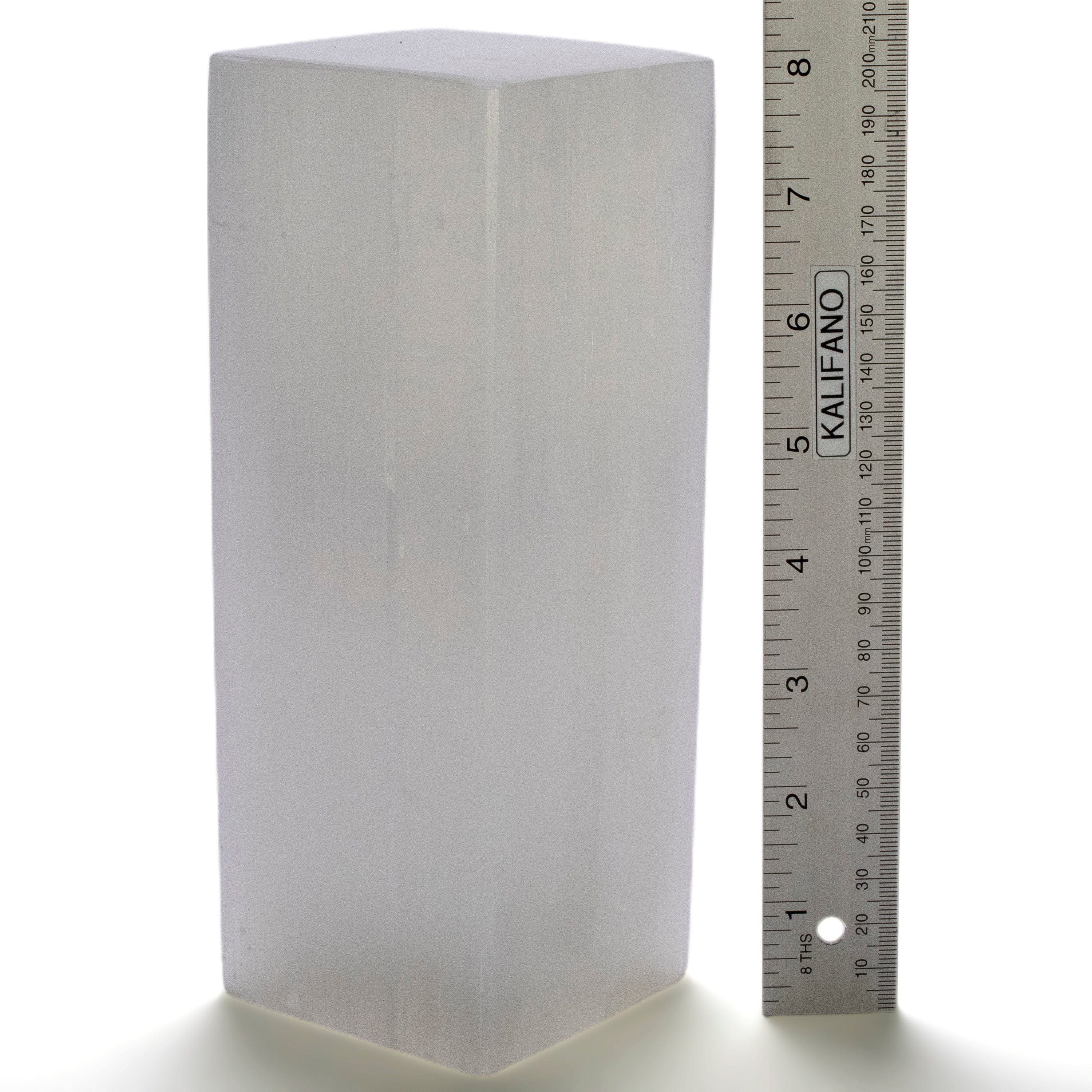 Kalifano Selenite Square Selenite Lamp from Morocco - 8" SL300-20